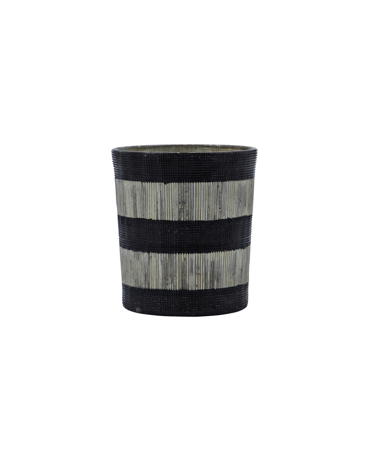 Teelichthalter, HDStripe, Schwarz;Off-White in Schwarz, Off-White präsentiert im Onlineshop von KAQTU Design AG. Kerzenständer ist von House Doctor