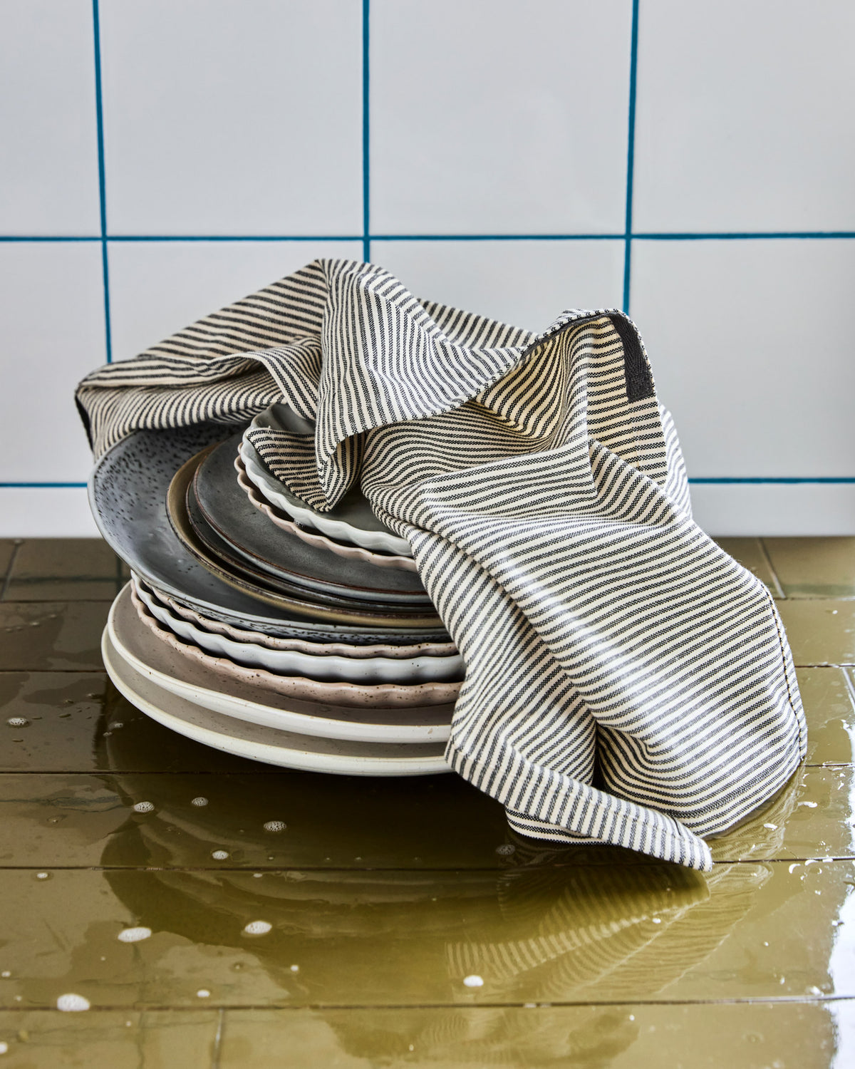 Geschirrhandtücher, HDCook, Dunkelgrau in Dunkelgrau präsentiert im Onlineshop von KAQTU Design AG. Geschirrtuch ist von House Doctor