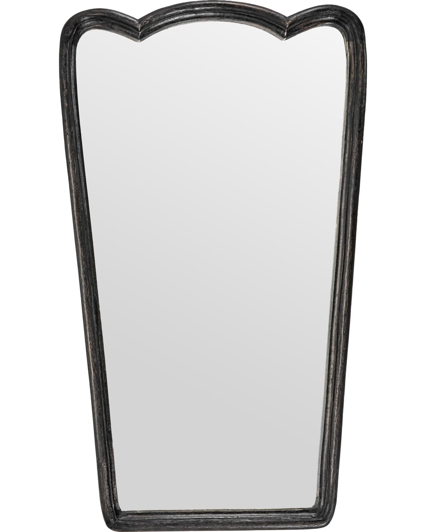 Spiegel mit Rahmen, HDJamp, Schwarz in Schwarz präsentiert im Onlineshop von KAQTU Design AG. Spiegel ist von House Doctor