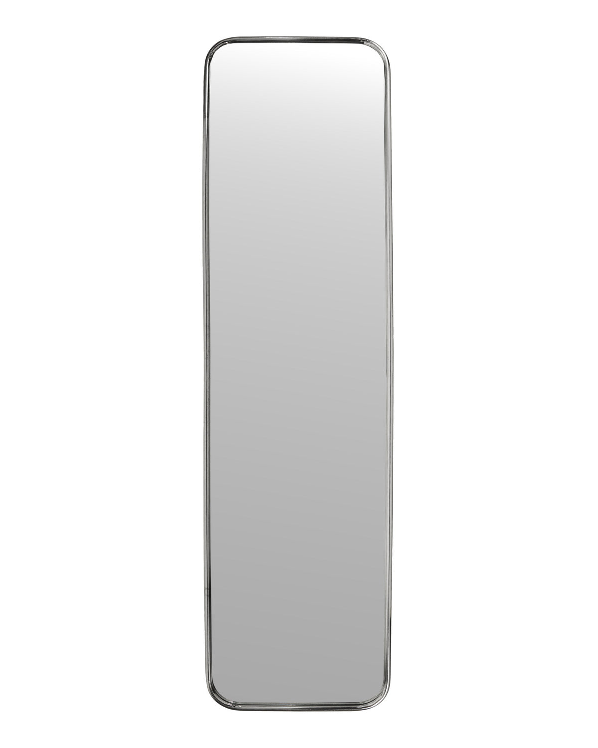Rechteckiger Wandspiegel HDMirror mit schmalem Stahlrahmen in gebürstetem Silber
