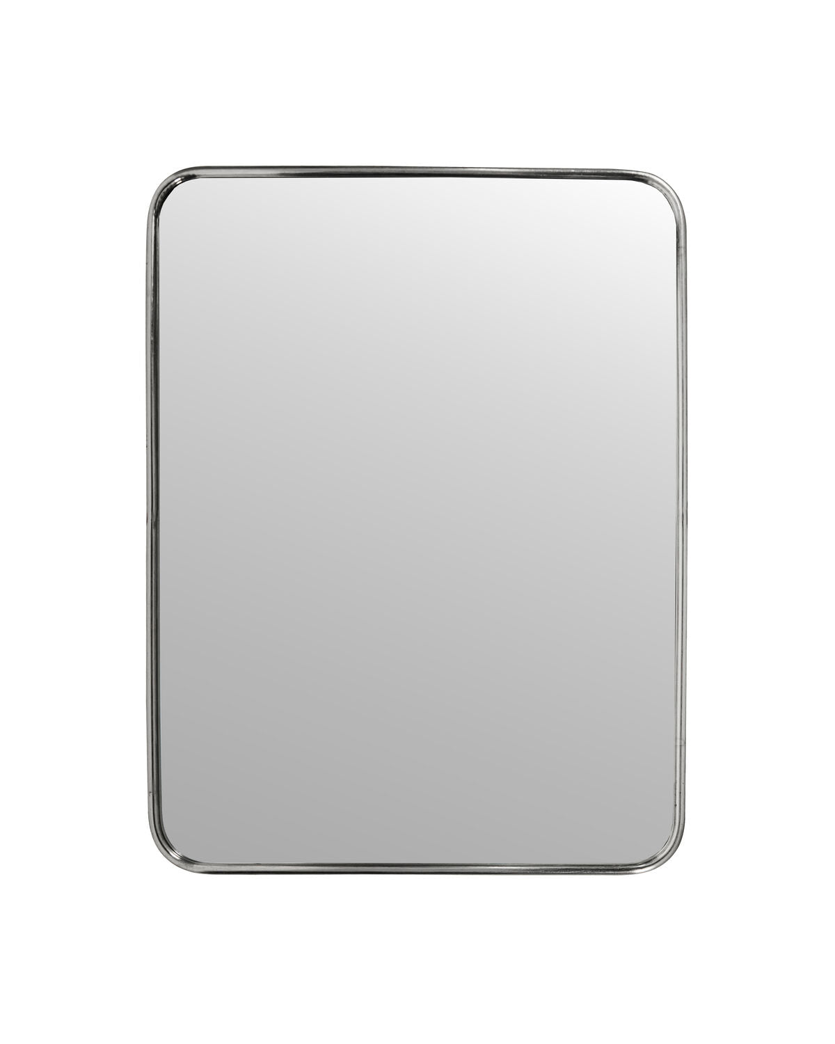 Eleganter Wandspiegel mit gebürstetem Silber-Finish von House Doctor, ideal für eine zeitgemäße und lichtdurchflutete Raumgestaltung.