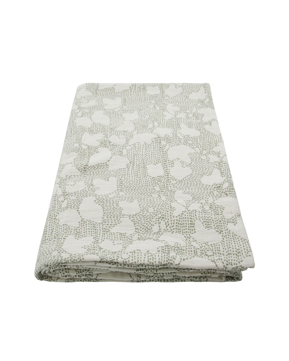 Stilvolle Tagesdecke von House Doctor in Off-White und Khaki, ideal für gemütliche Wohnräume und zeitgemäße Einrichtung.