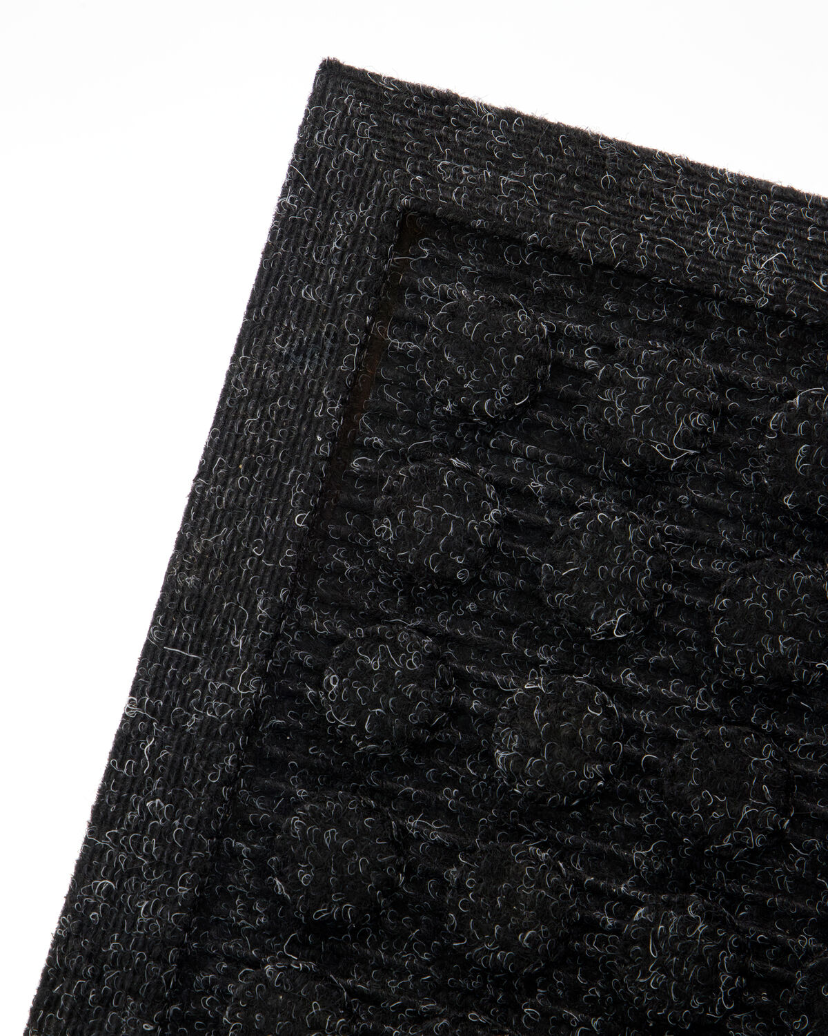 Schlichte rechteckige Fußmatte in Schwarz von House Doctor, perfekt für den Eingangsbereich, vereint modernes Design mit praktischer Nutzung.