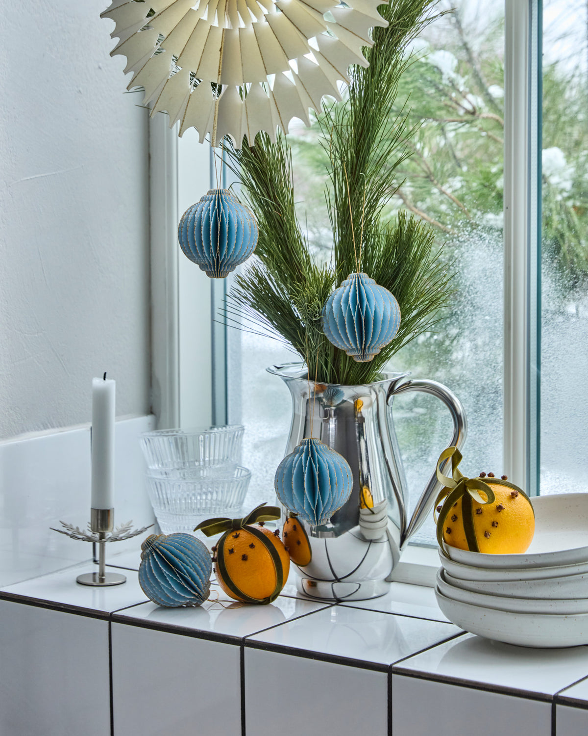 Weihnachtsschmuck, HDAlsta, Hellblau in Light blue präsentiert im Onlineshop von KAQTU Design AG. Weihnachtszubehör ist von House Doctor