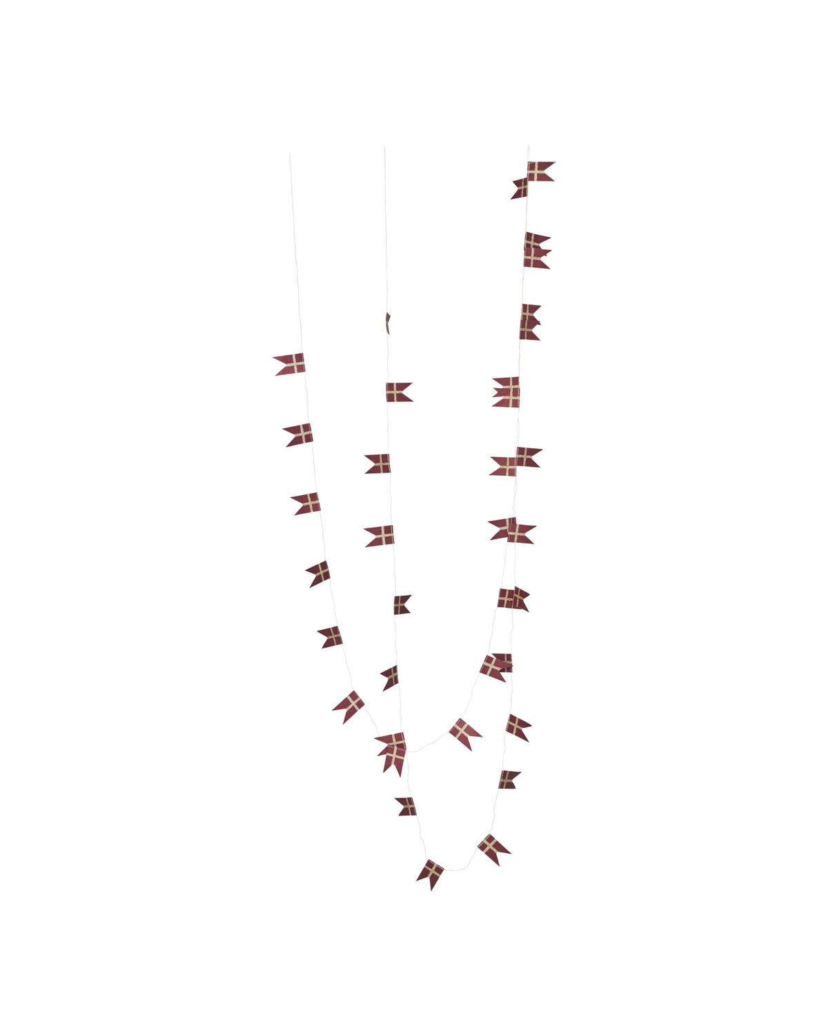 Girlande, HDFlags, Rot, Champagner in Red präsentiert im Onlineshop von KAQTU Design AG. Weihnachtszubehör ist von House Doctor