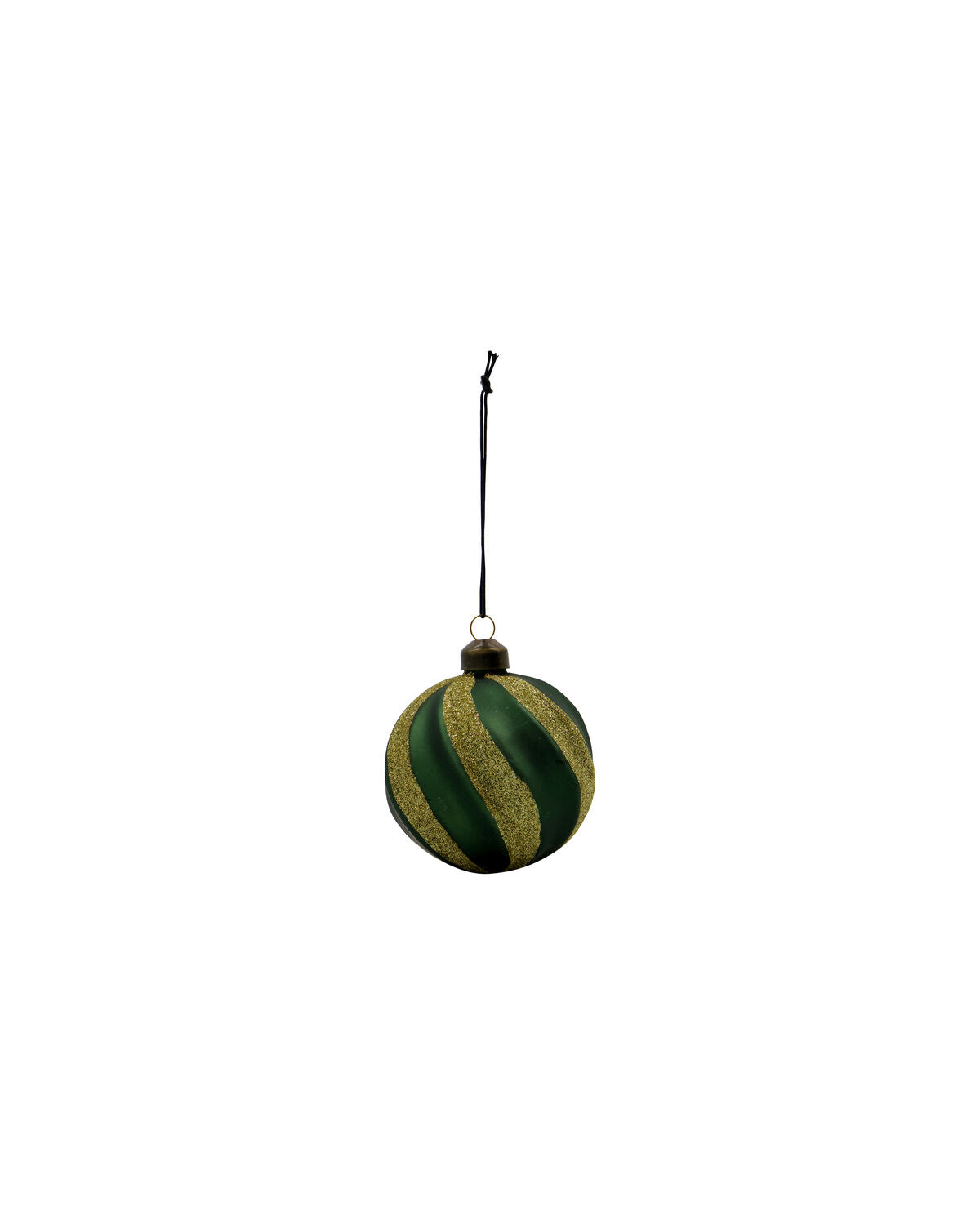 Eleganter HDSwirl Weihnachtsschmuck in tiefem Grün von House Doctor, ideal für stilvolle Weihnachtsdekoration und festliche Akzente.