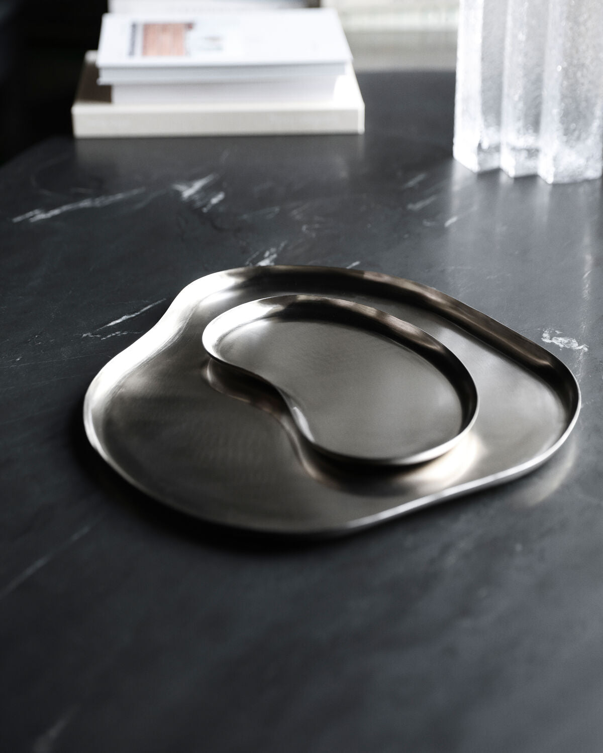 Tablett, HDOsea, Silber-Finish in Silver finish präsentiert im Onlineshop von KAQTU Design AG. Tablett ist von House Doctor