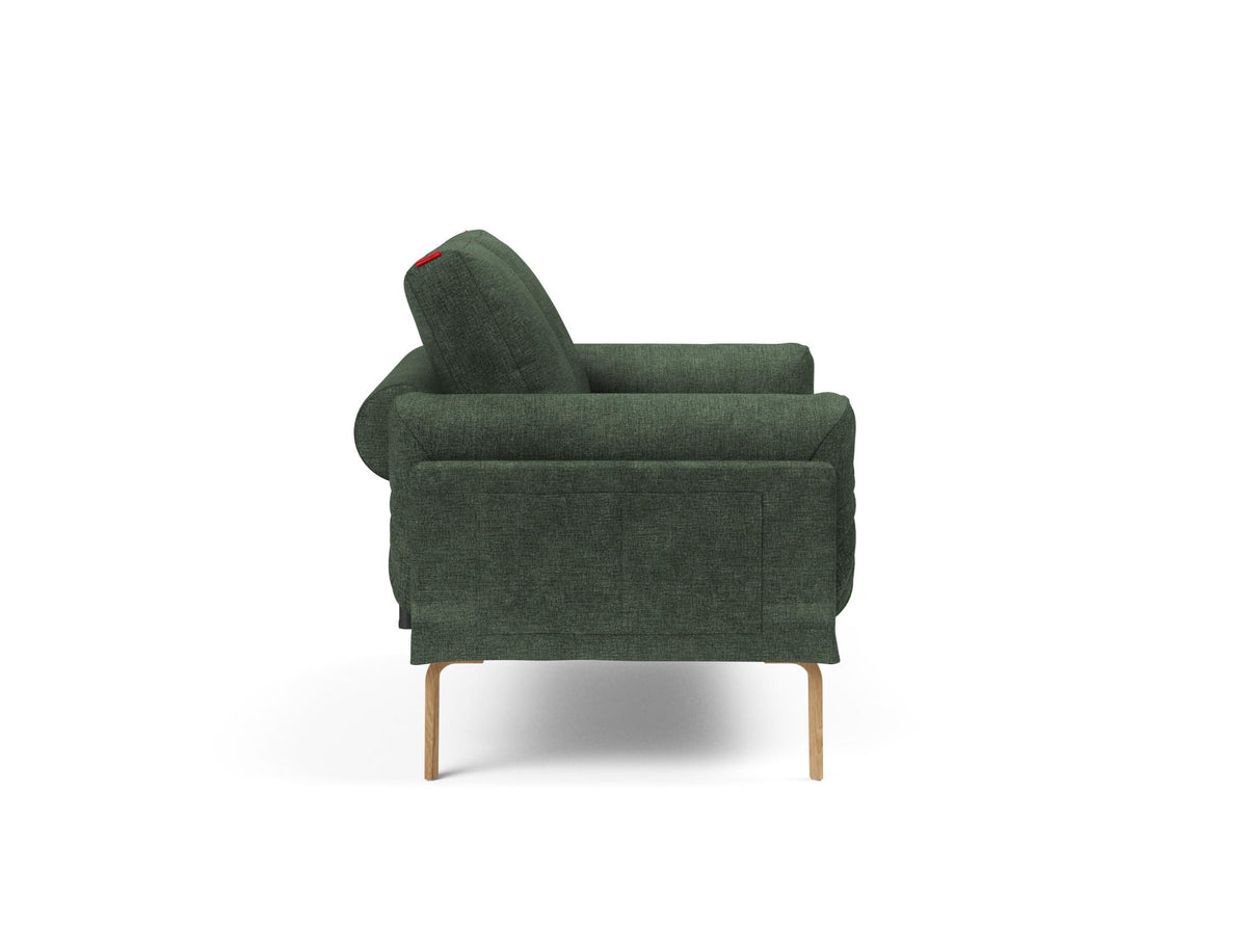 Rollo Bow Klappsofa 80 mit Gestellbezug Classic in 281 Avella Pine Green präsentiert im Onlineshop von KAQTU Design AG. Bettsofa ist von Innovation Living