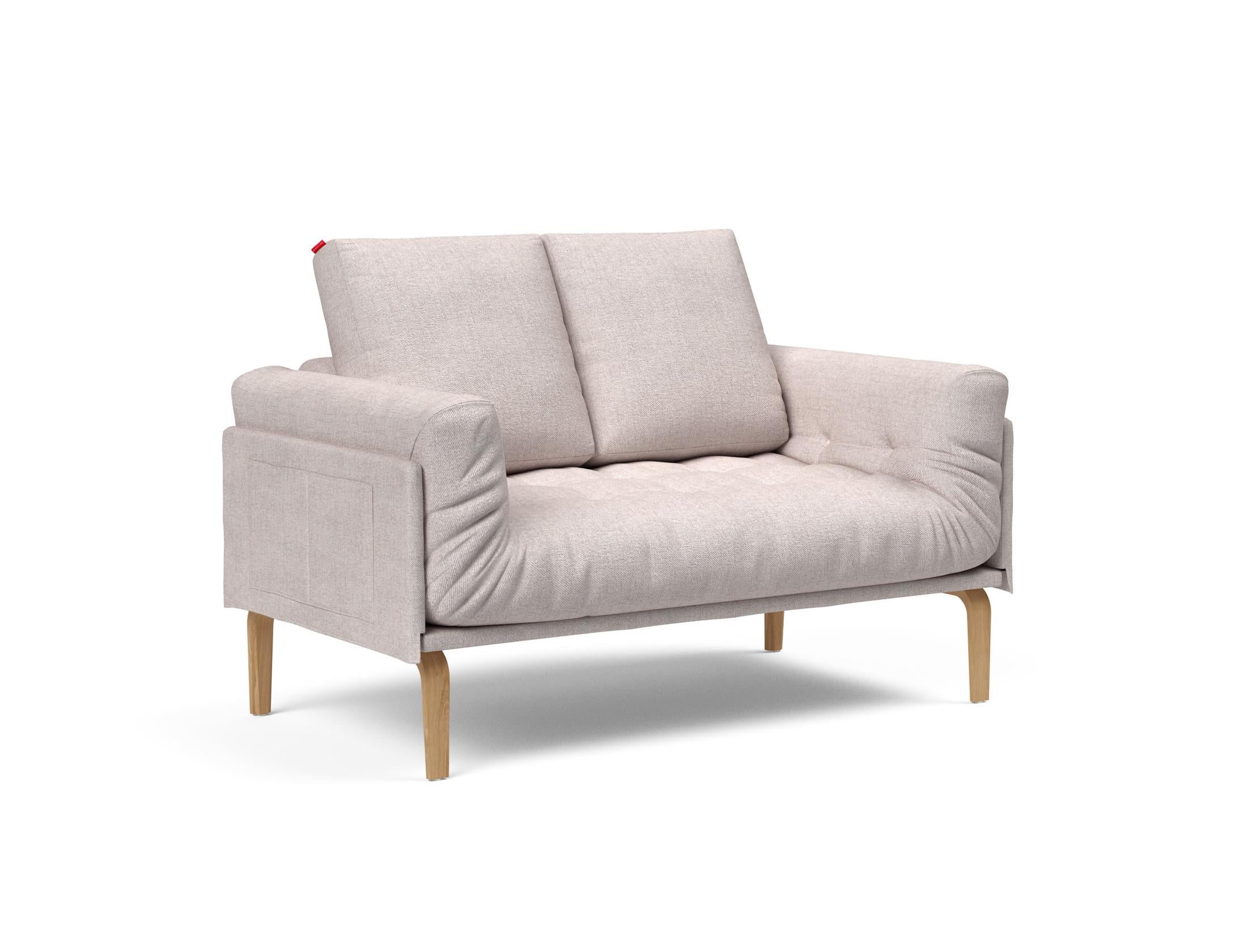 Erleben Sie das Rollo Bow Klappsofa 80 von Innovation Living – ein stilvolles, anpassbares Möbelstück, ideal für kompakte Wohnräume und höchsten Komfort.