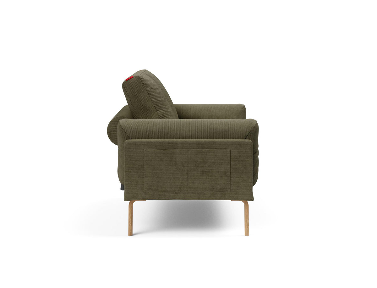 Rollo Bow Klappsofa 80 mit Gestellbezug Classic in 316 Cordufine Pine Green präsentiert im Onlineshop von KAQTU Design AG. Bettsofa ist von Innovation Living