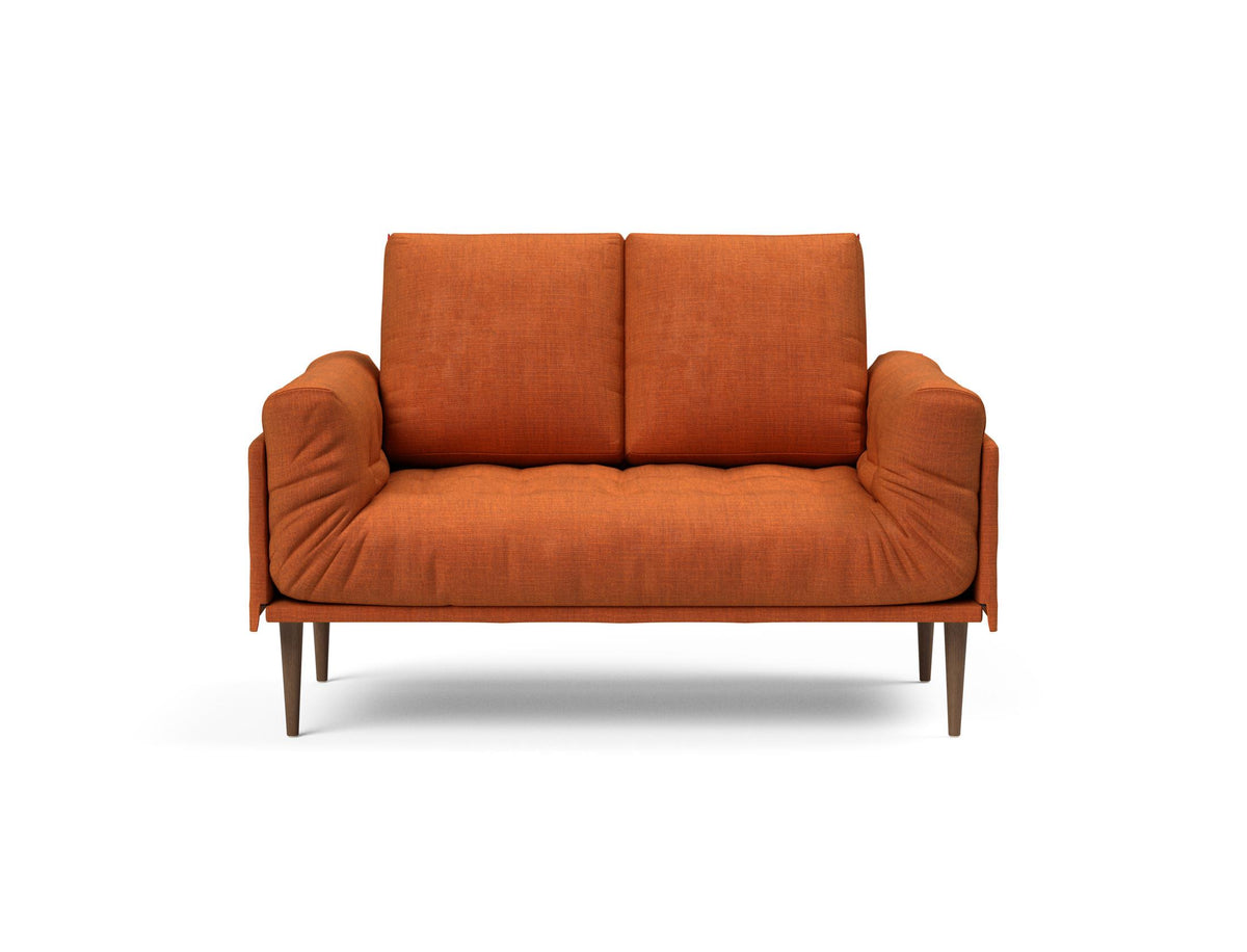 Rollo Styletto Klappsofa 80 mit Gestellbezug Classic in 412 Esina Rust Orange präsentiert im Onlineshop von KAQTU Design AG. Bettsofa ist von Innovation Living