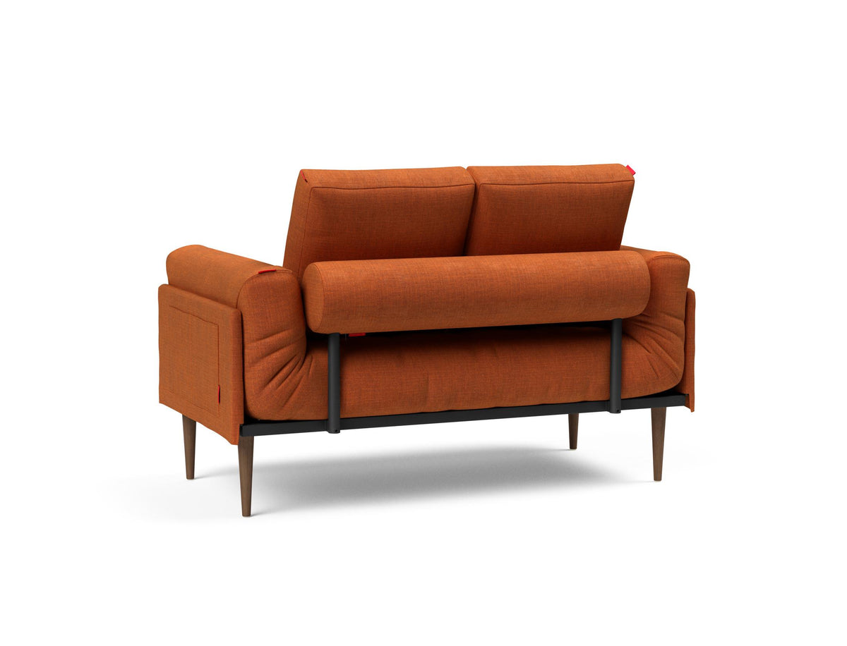 Rollo Styletto Klappsofa 80 mit Gestellbezug Classic in 412 Esina Rust Orange präsentiert im Onlineshop von KAQTU Design AG. Bettsofa ist von Innovation Living