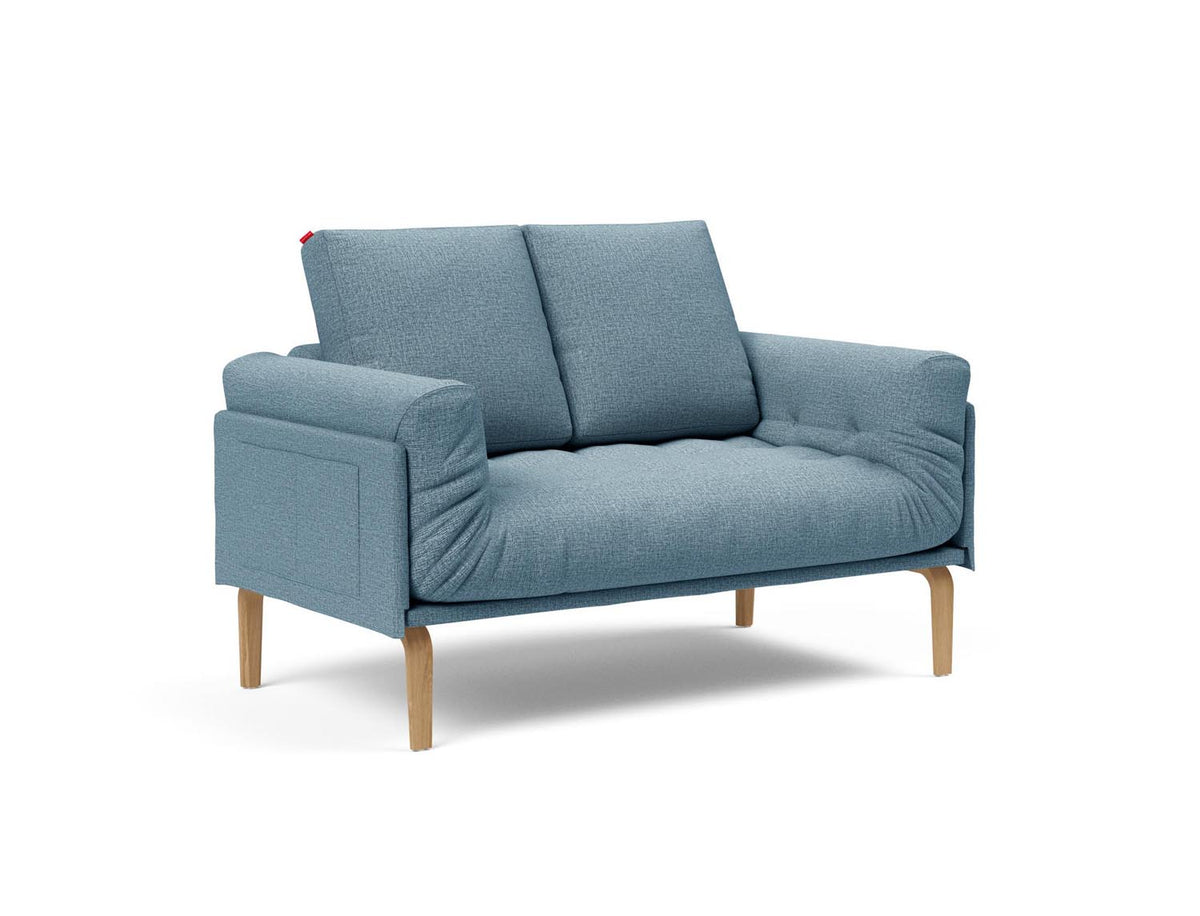 Rollo Bow Klappsofa 80 mit Gestellbezug Classic in 525 Mixed Dance Light Blue präsentiert im Onlineshop von KAQTU Design AG. Bettsofa ist von Innovation Living