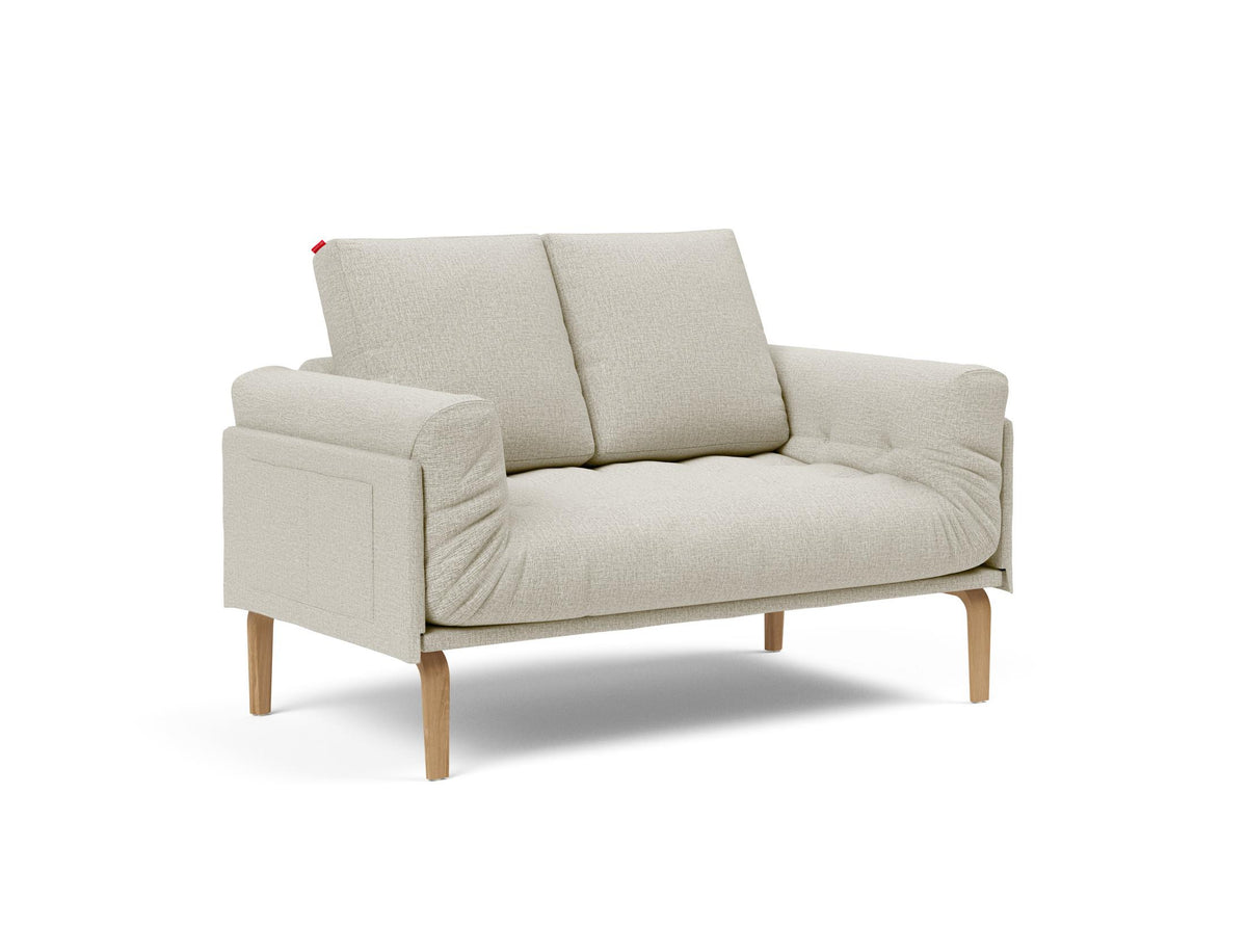 Rollo Bow Klappsofa 80 mit Gestellbezug Classic in 527 Mixed Dance Natural präsentiert im Onlineshop von KAQTU Design AG. Bettsofa ist von Innovation Living