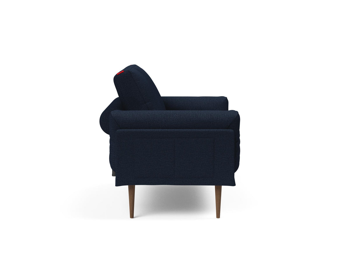 Rollo Styletto Klappsofa 80 mit Gestellbezug Classic in 528 Mixed Dance Blue präsentiert im Onlineshop von KAQTU Design AG. Bettsofa ist von Innovation Living