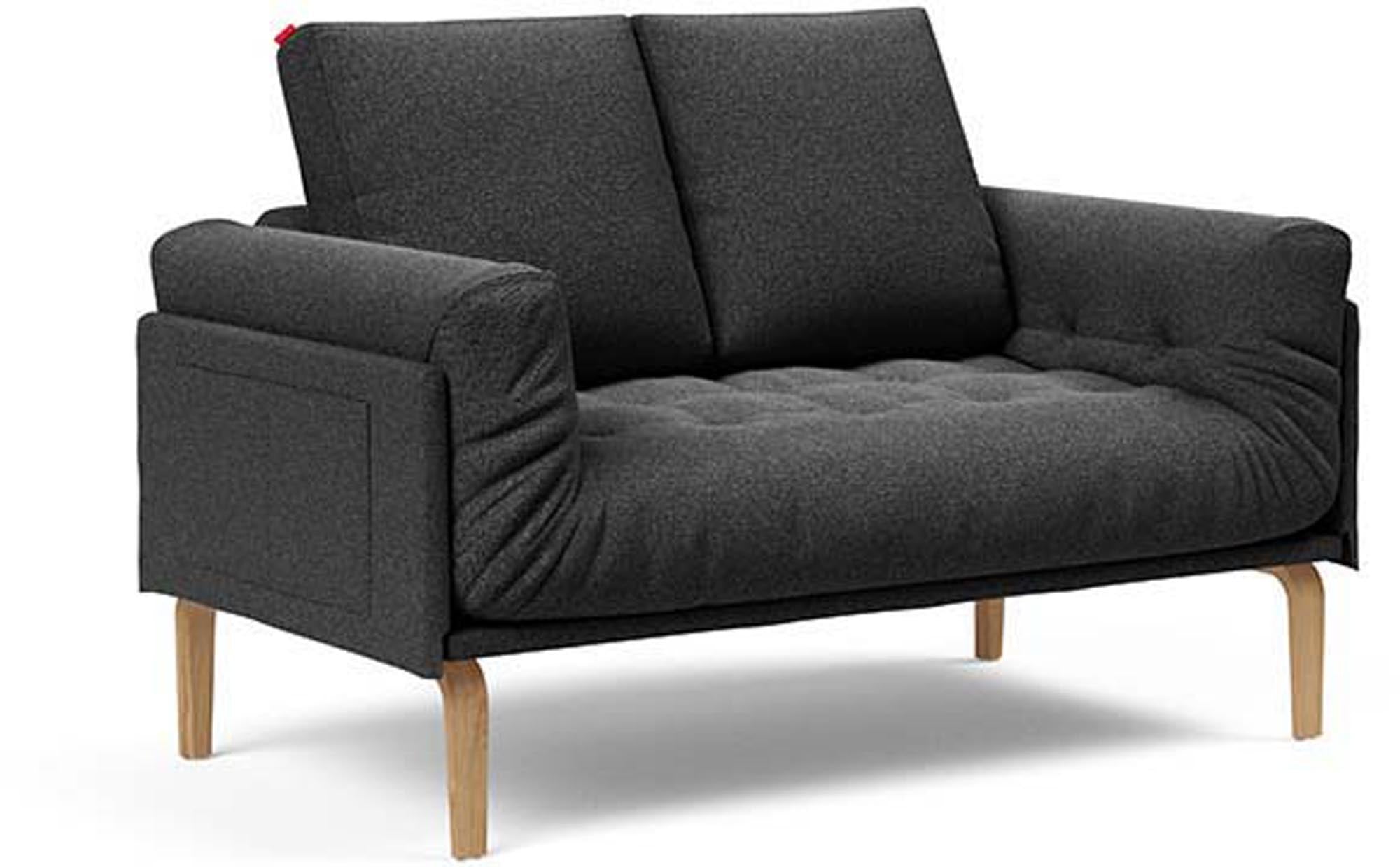 Erleben Sie das Rollo Bow Klappsofa 80 Classic – ein vielseitiges Tagesbett, das modernes Design und hohen Komfort für kleine Räume bietet.