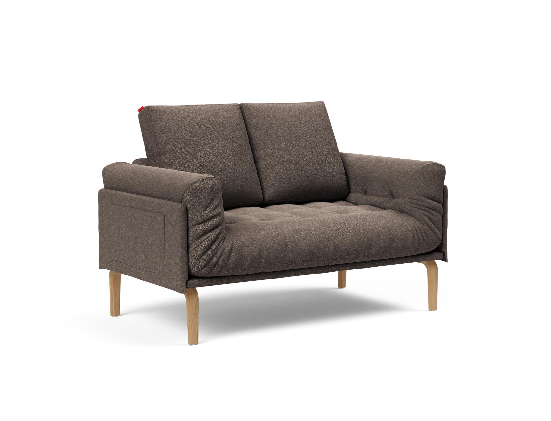 Erleben Sie das Rollo Bow Klappsofa 80 von Innovation Living – ein stilvolles, anpassbares Möbelstück, ideal für kompakte Wohnräume und optimalen Komfort.