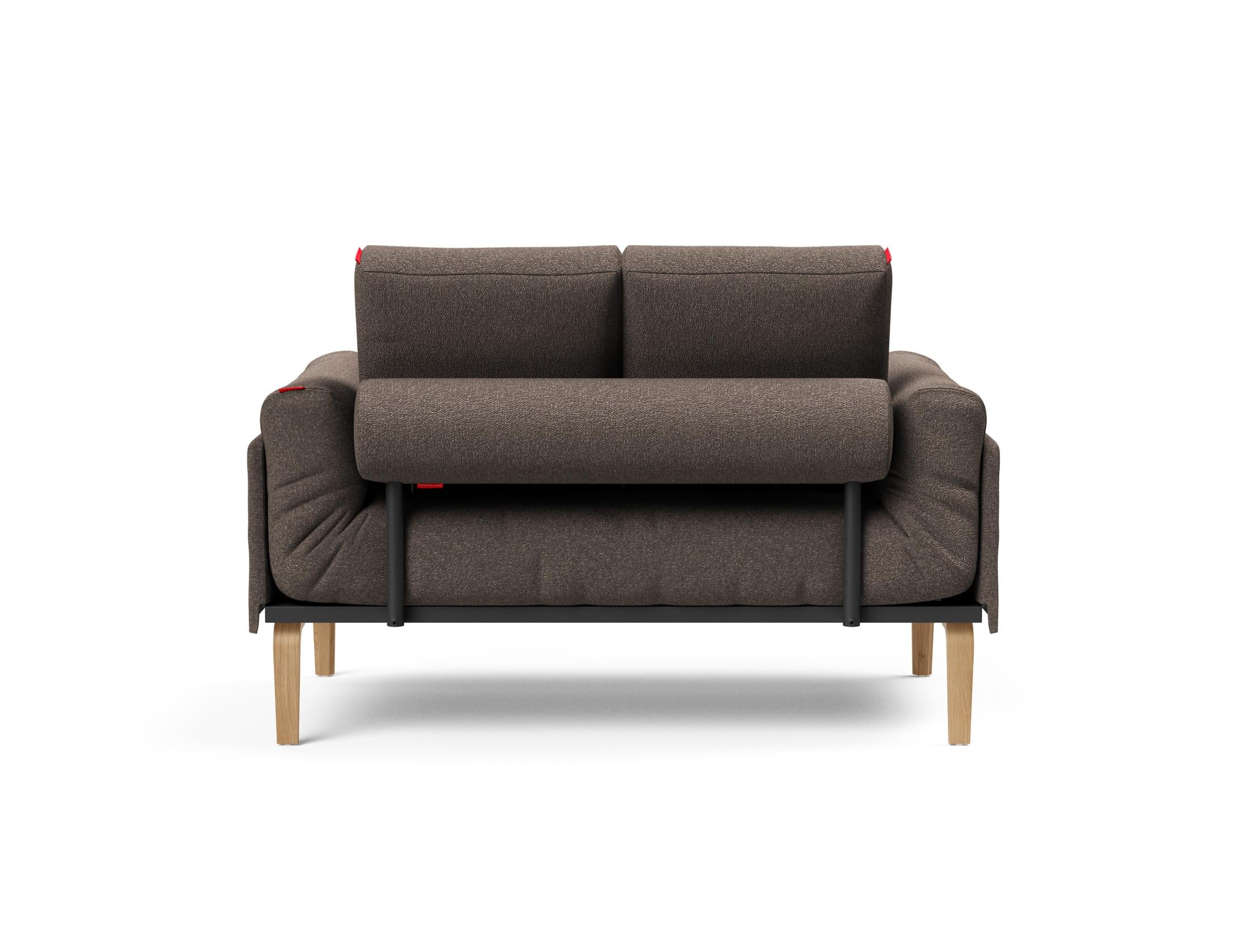Erleben Sie das Rollo Bow Klappsofa 80 von Innovation Living – ein stilvolles, anpassbares Möbelstück, ideal für kompakte Wohnräume und optimalen Komfort.