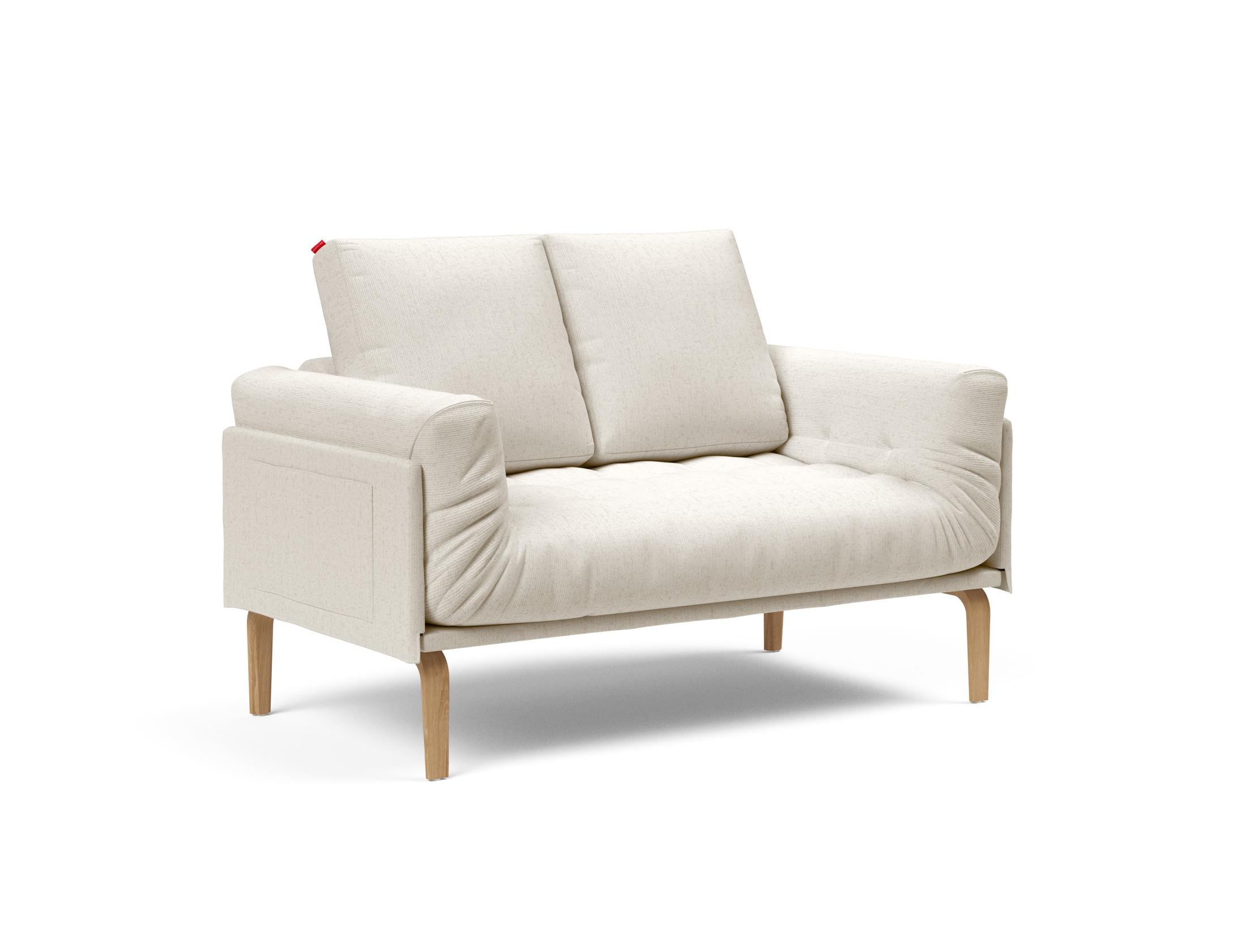 Entdecken Sie das Rollo Bow Klappsofa 80 von Innovation Living – ein elegantes, flexibles Sofa, das sich perfekt für kleine Räume eignet und höchsten Komfort bietet.