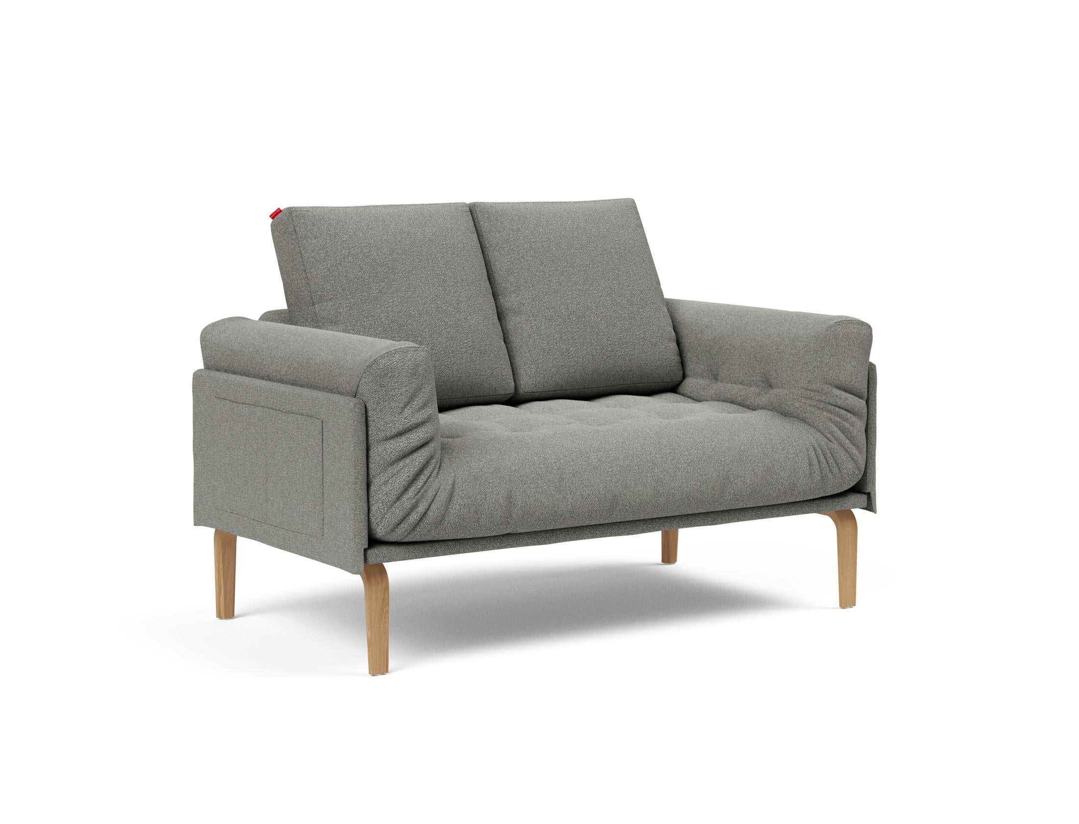 Entdecken Sie das Rollo Bow Klappsofa 80 von Innovation Living – ein elegantes, flexibles Sofa, das sich perfekt für kleine Räume eignet und höchsten Komfort bietet.