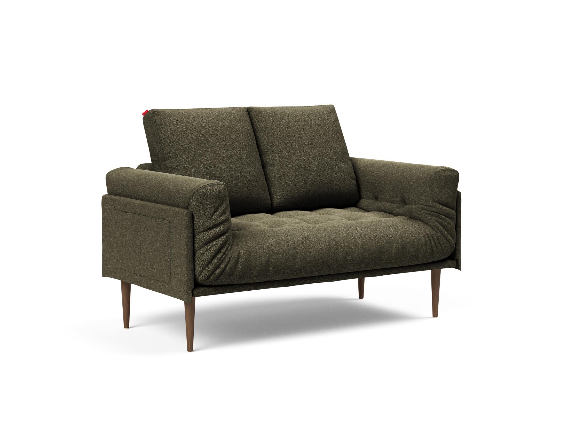 Entdecken Sie das Rollo Styletto Klappsofa 80 – ein elegantes, multifunktionales Sofa, das perfekten Komfort für kleine Wohnräume bietet.