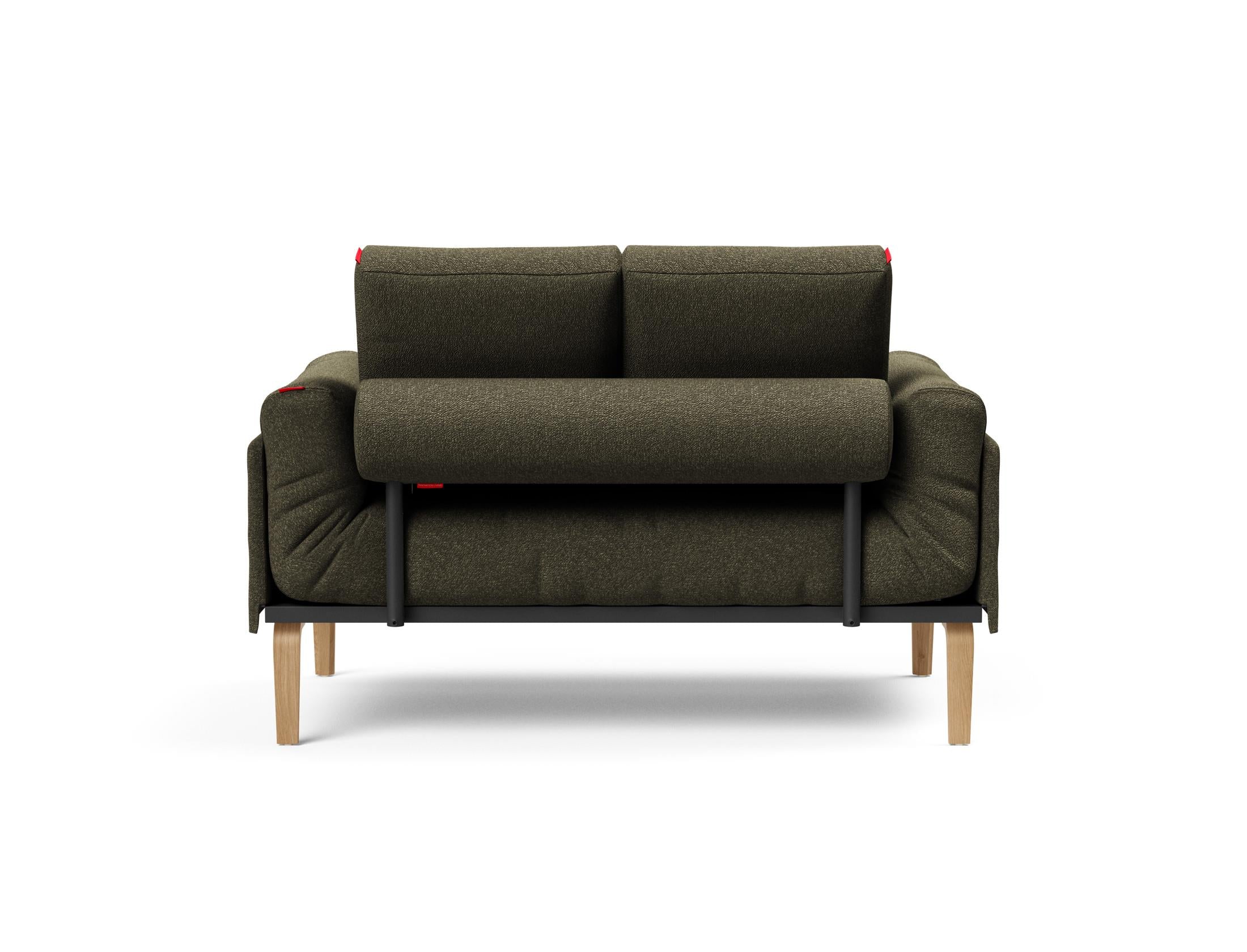 Entdecken Sie das Rollo Bow Klappsofa 80 von Innovation Living – ein elegantes, flexibles Sofa, das sich perfekt für kleine Räume eignet und höchsten Komfort bietet.