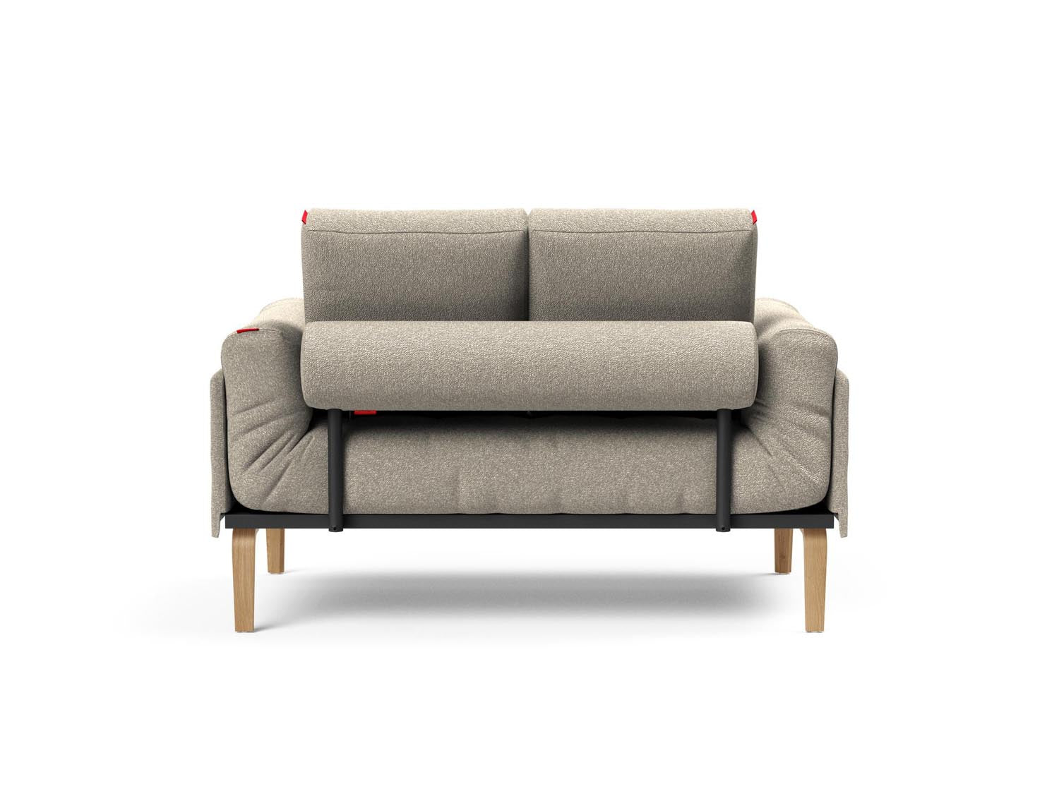 Erleben Sie das Rollo Bow Klappsofa 80 von Innovation Living – ein stilvolles, anpassbares Möbelstück, ideal für kompakte Wohnräume und optimalen Komfort.