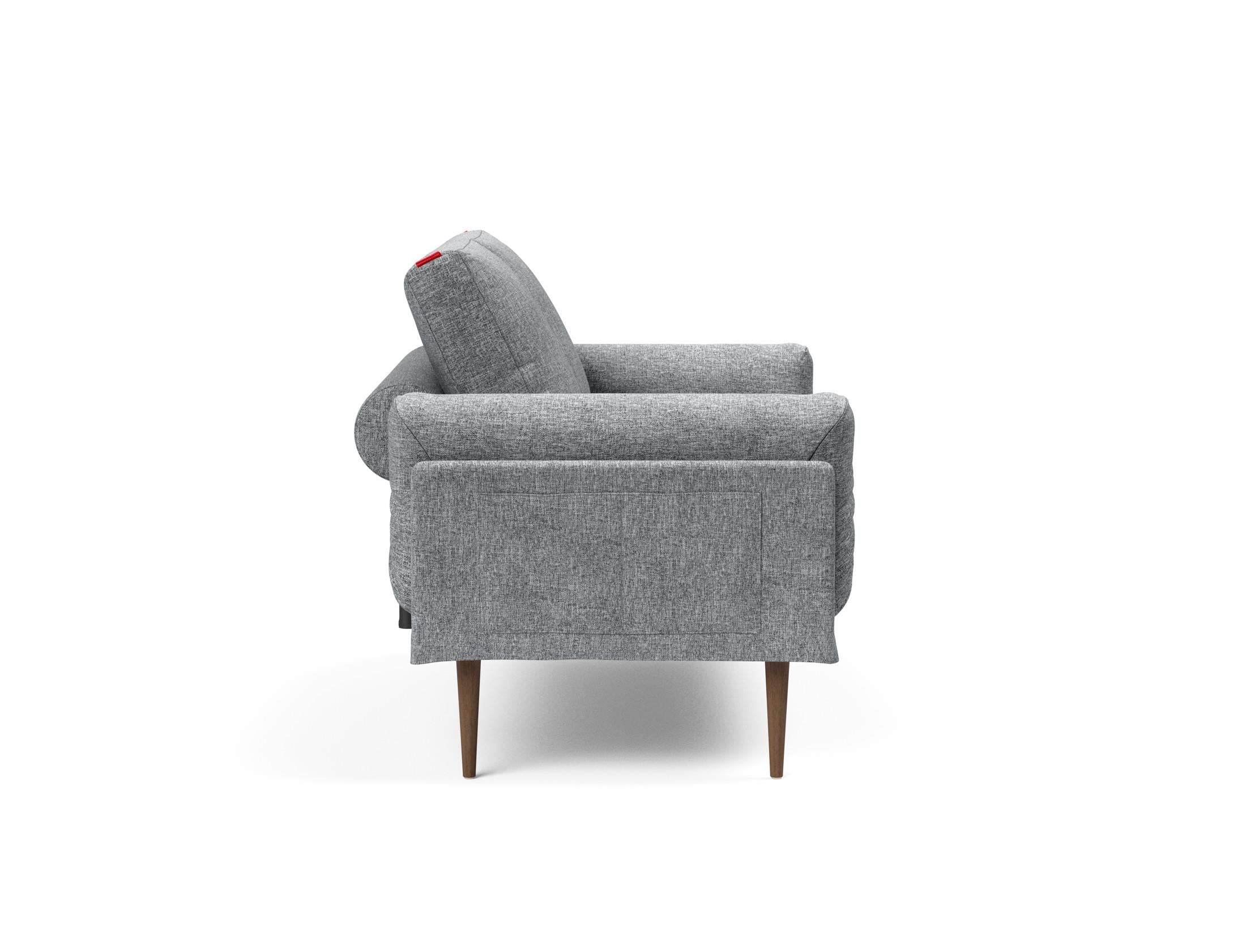 Entdecken Sie das Rollo Styletto Klappsofa 80 – ein elegantes, multifunktionales Sofa, das perfekten Komfort für kleine Wohnräume bietet.