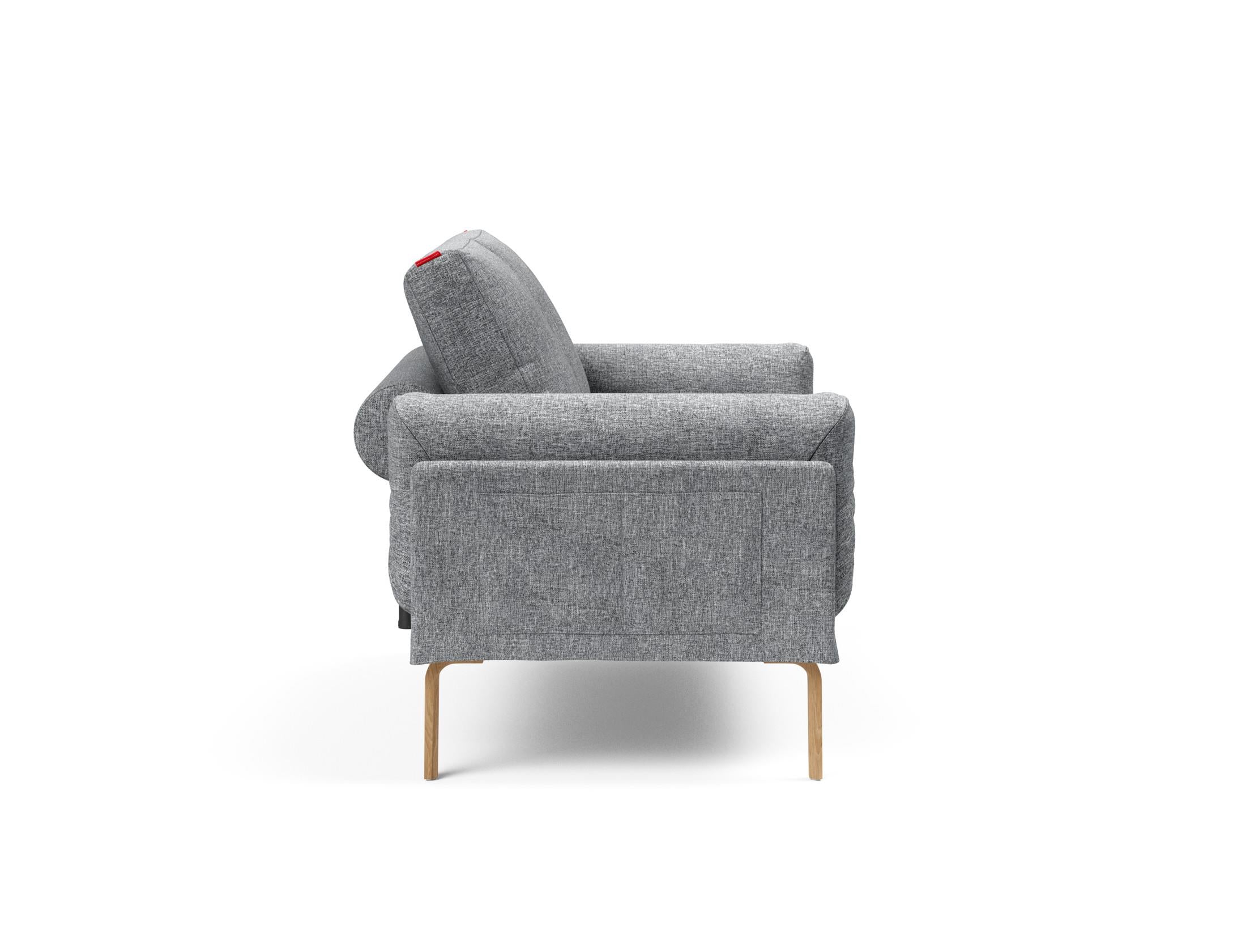 Entdecken Sie das Rollo Bow Klappsofa 80 von Innovation Living – ein elegantes, flexibles Sofa, das sich perfekt für kleine Räume eignet und höchsten Komfort bietet.