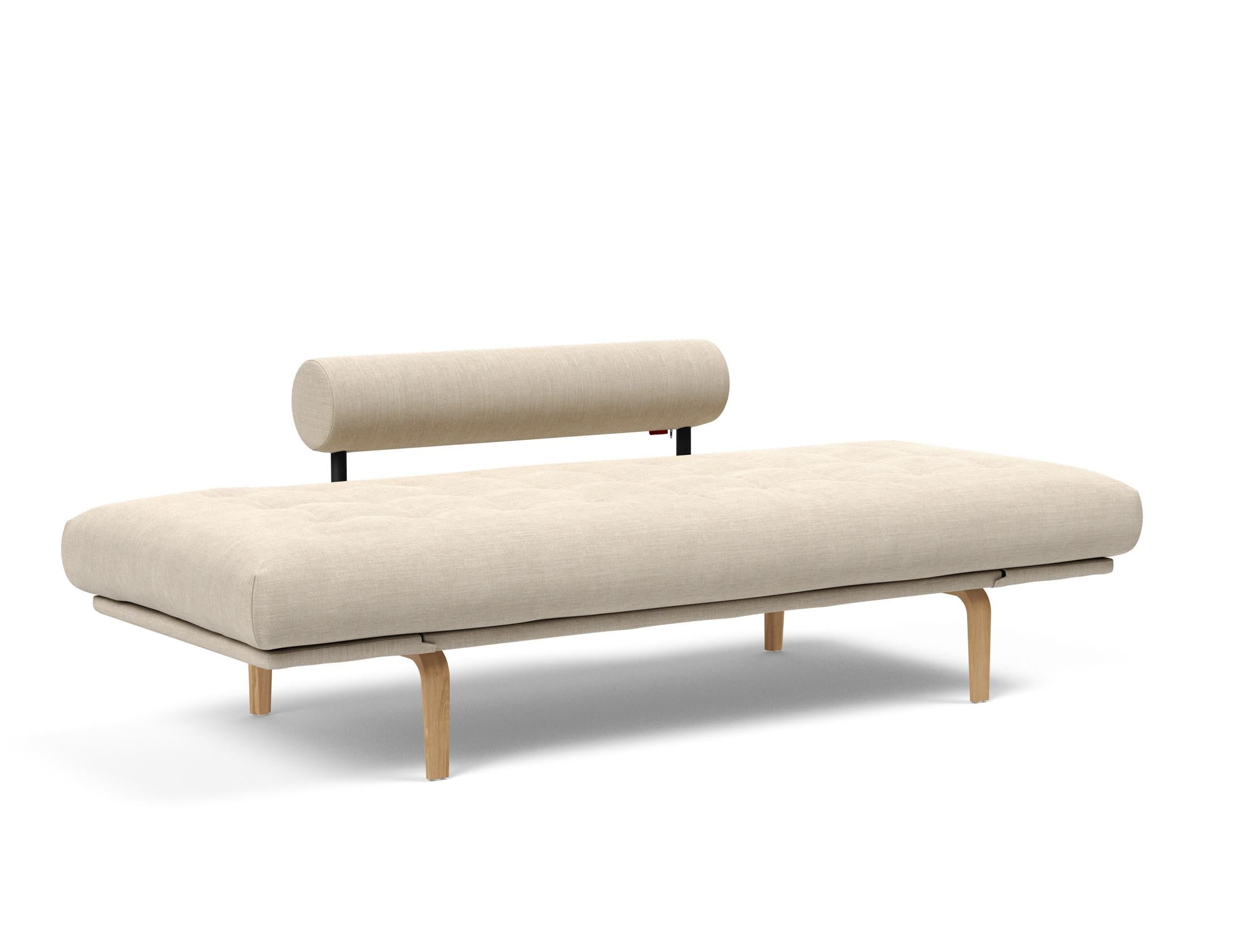 Erleben Sie das Rollo Bow Klappsofa 80 von Innovation Living – ein stilvolles, anpassbares Möbelstück, ideal für kompakte Wohnräume und optimalen Komfort.