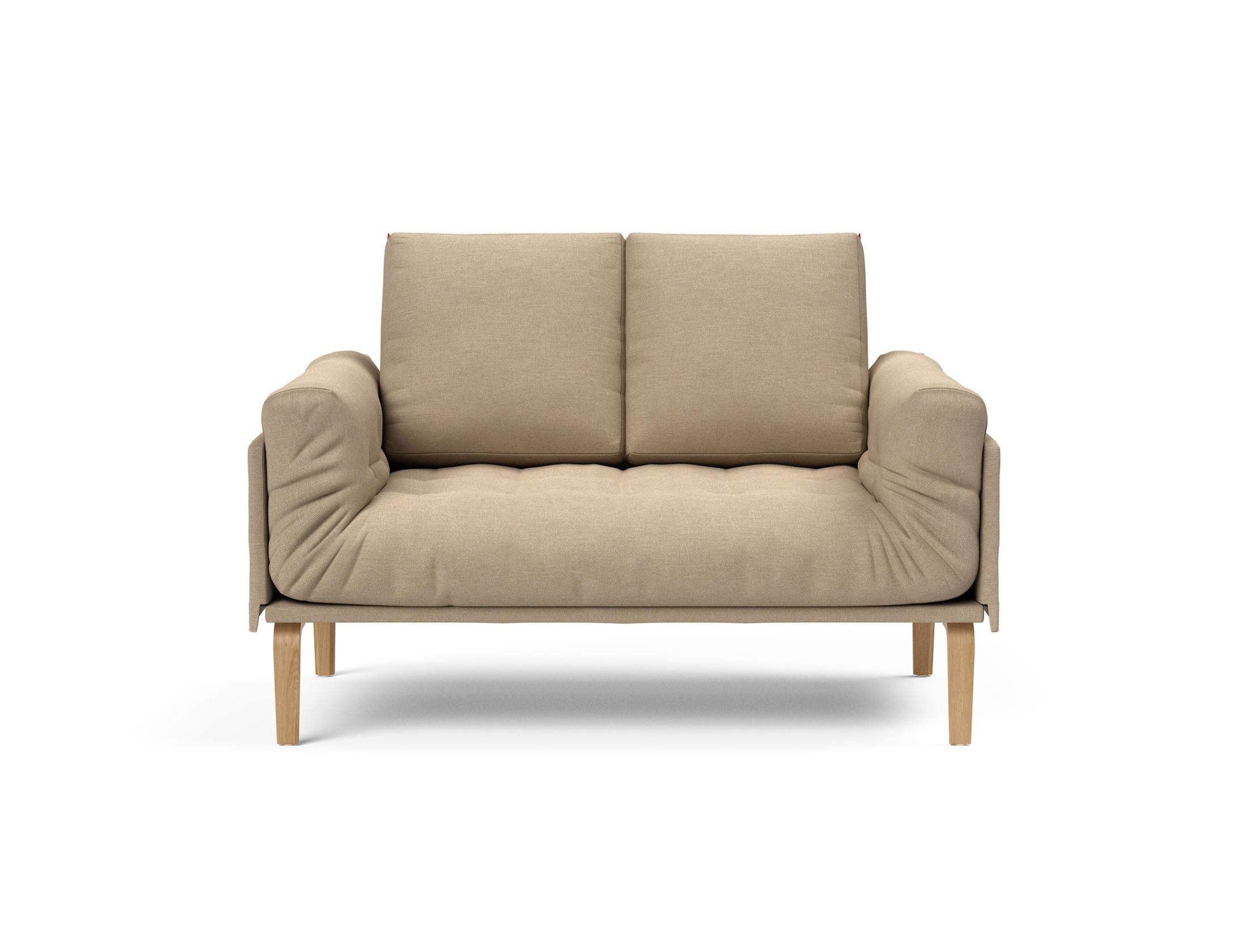 Erleben Sie das Rollo Bow Klappsofa 80 von Innovation Living – ein stilvolles, anpassbares Möbelstück, ideal für kompakte Wohnräume und optimalen Komfort.