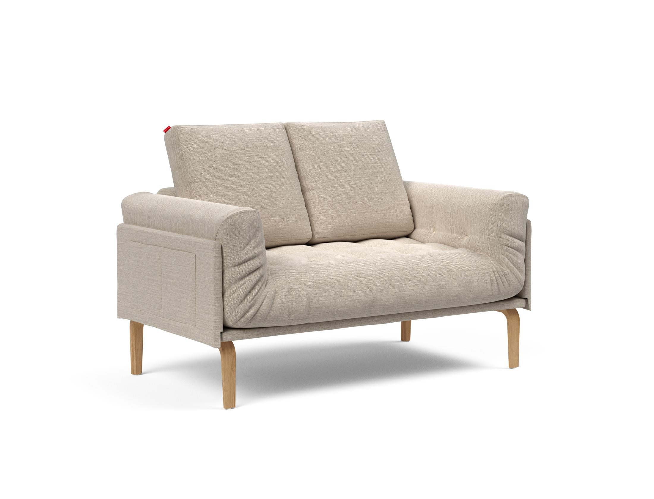 Entdecken Sie das Rollo Bow Klappsofa 80 von Innovation Living – ein elegantes, flexibles Sofa, das sich perfekt für kleine Räume eignet und höchsten Komfort bietet.