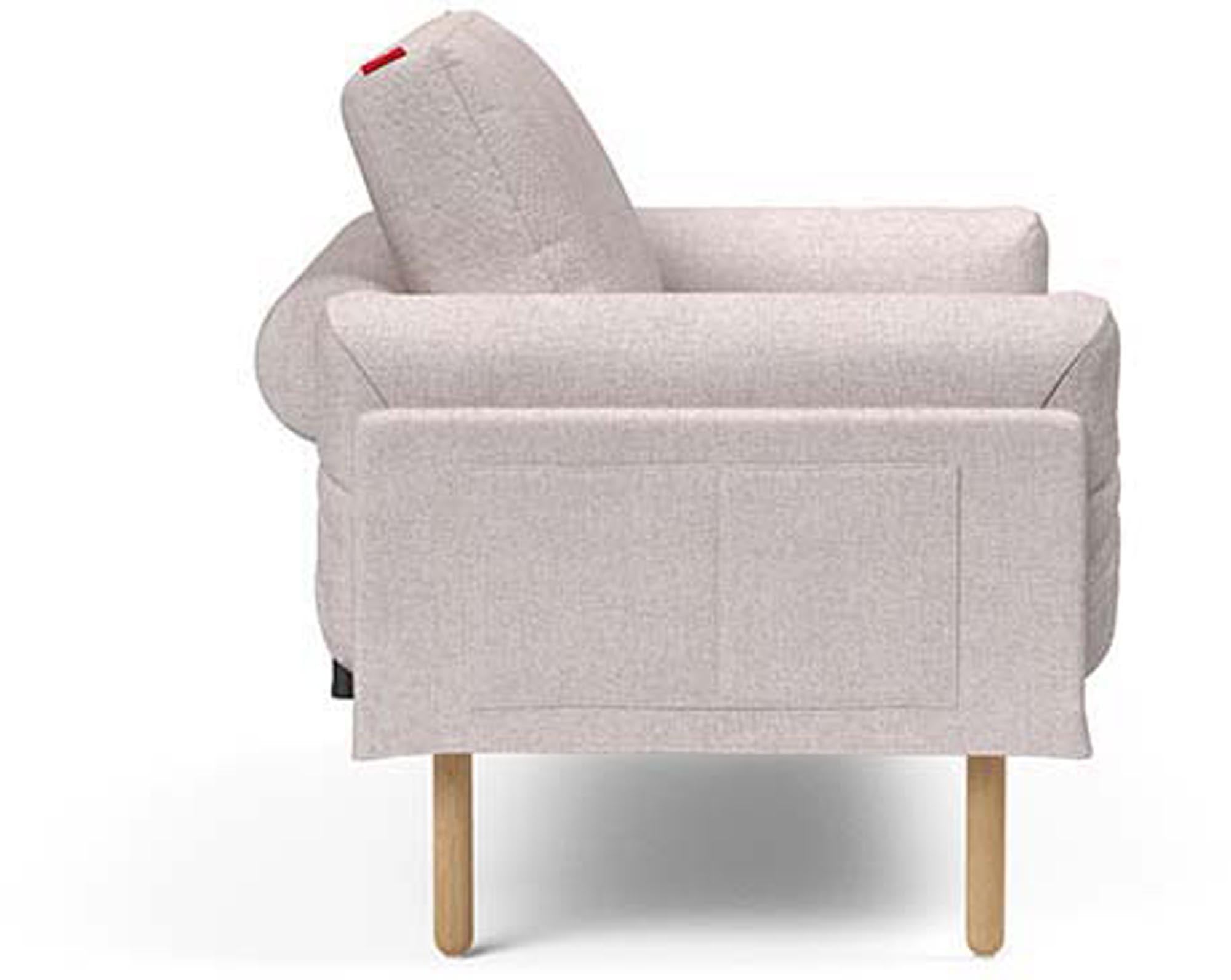 Entdecken Sie das Rollo Stem Klappsofa 80 von Innovation Living: Flexibles Sofa mit praktischem Bettkasten, eleganter Ästhetik und wählbaren Matratzen.