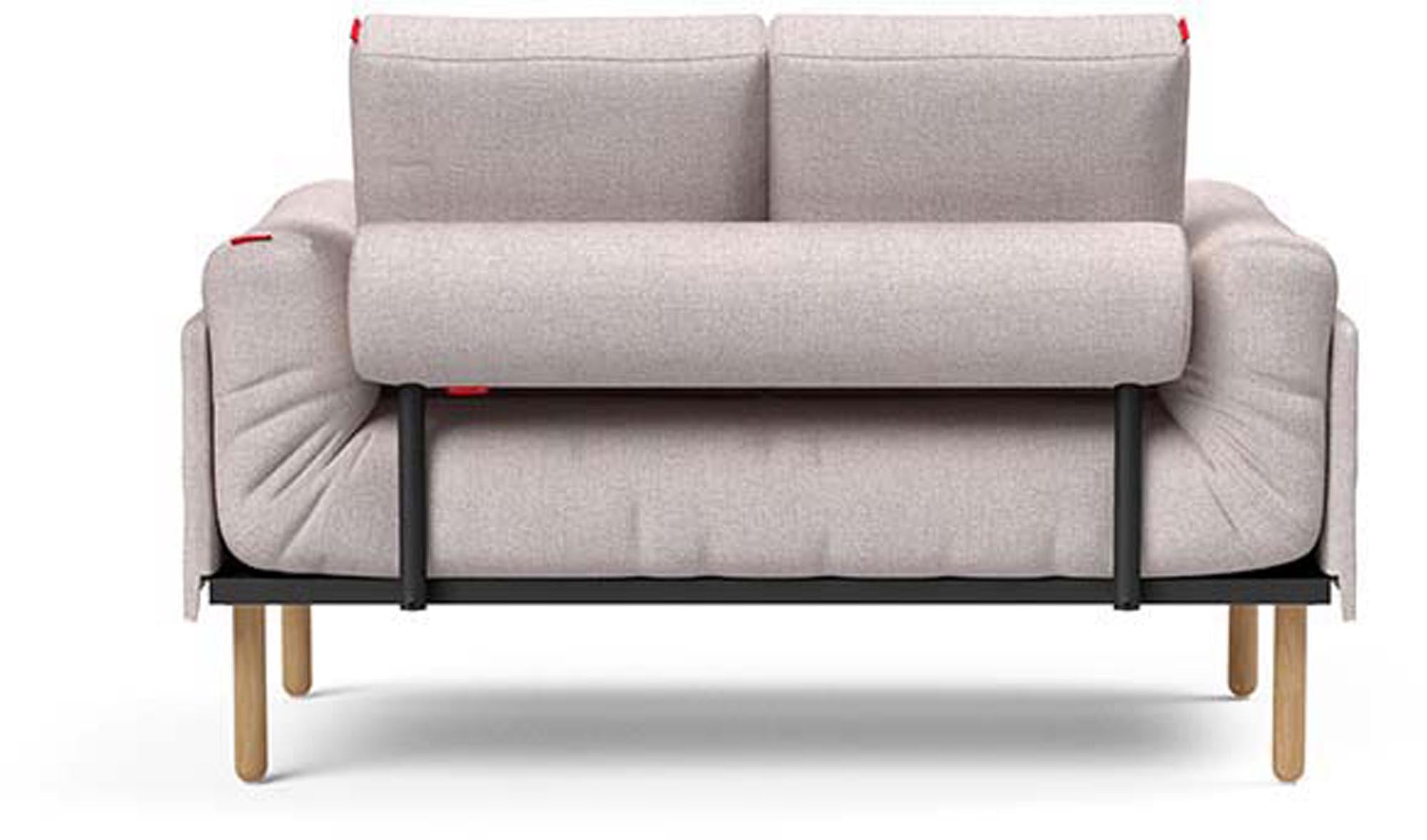 Erleben Sie das Rollo Stem Klappsofa 80 von Innovation Living: Stilvolles Design, anpassbare Höhe und komfortable Matratzen für Ihr Zuhause.