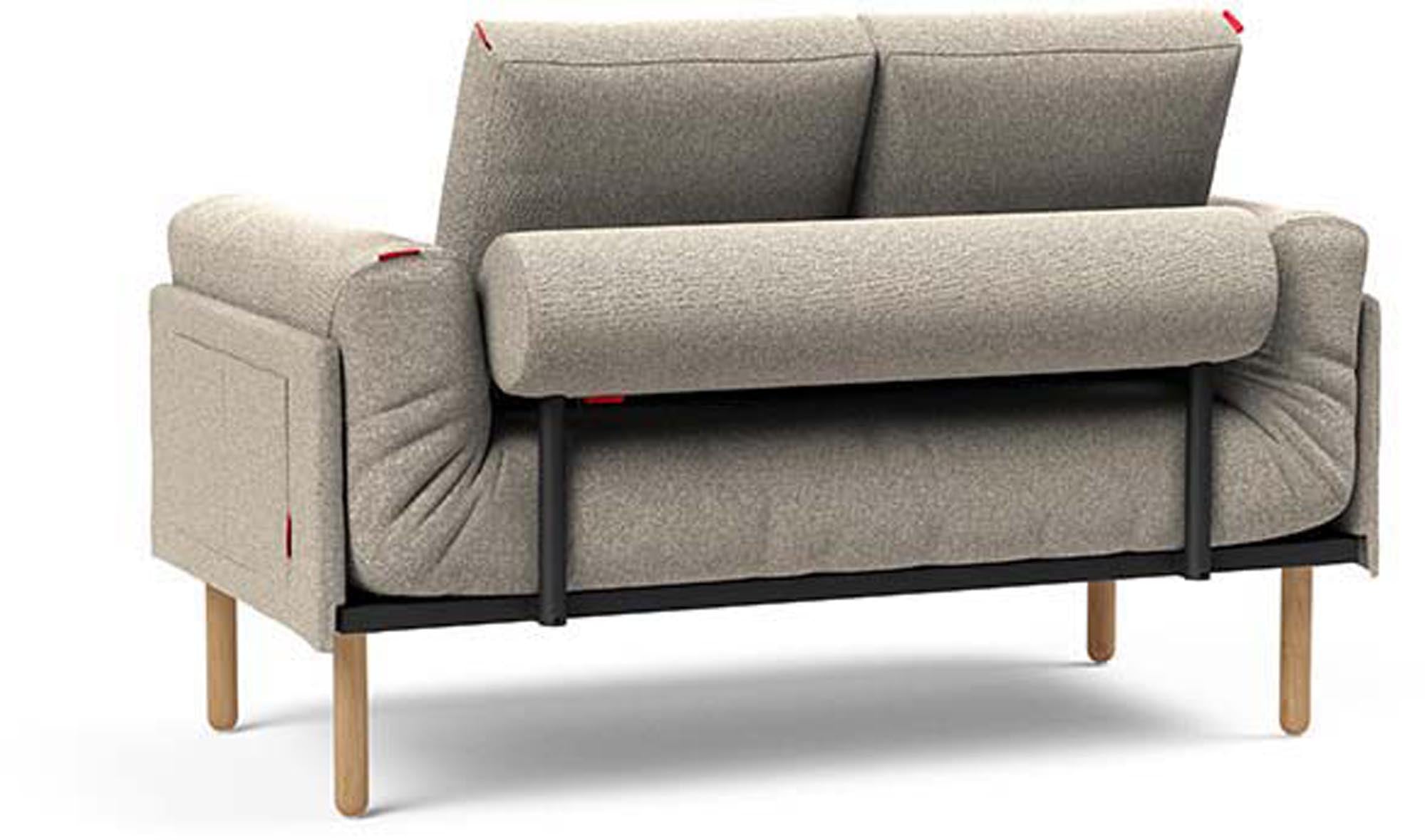 Erleben Sie das Rollo Stem Klappsofa 80 von Innovation Living – ein elegantes, multifunktionales Sofa mit anpassbarer Höhe und komfortabler Matratze.