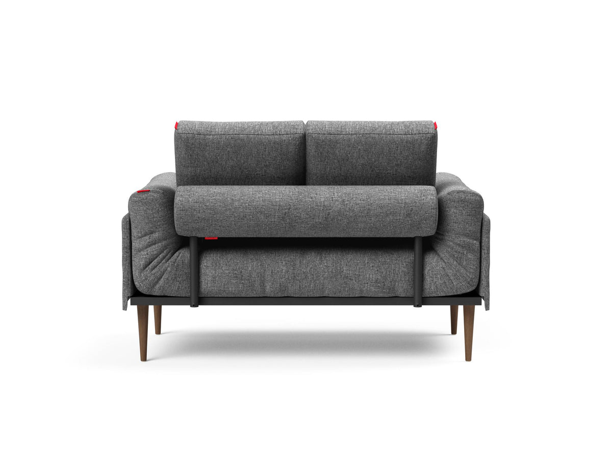 Rollo Styletto Klappsofa 80 mit Cover und Gestellbezug Classic in 563 Twist Charcoal präsentiert im Onlineshop von KAQTU Design AG. Bettsofa ist von Innovation Living