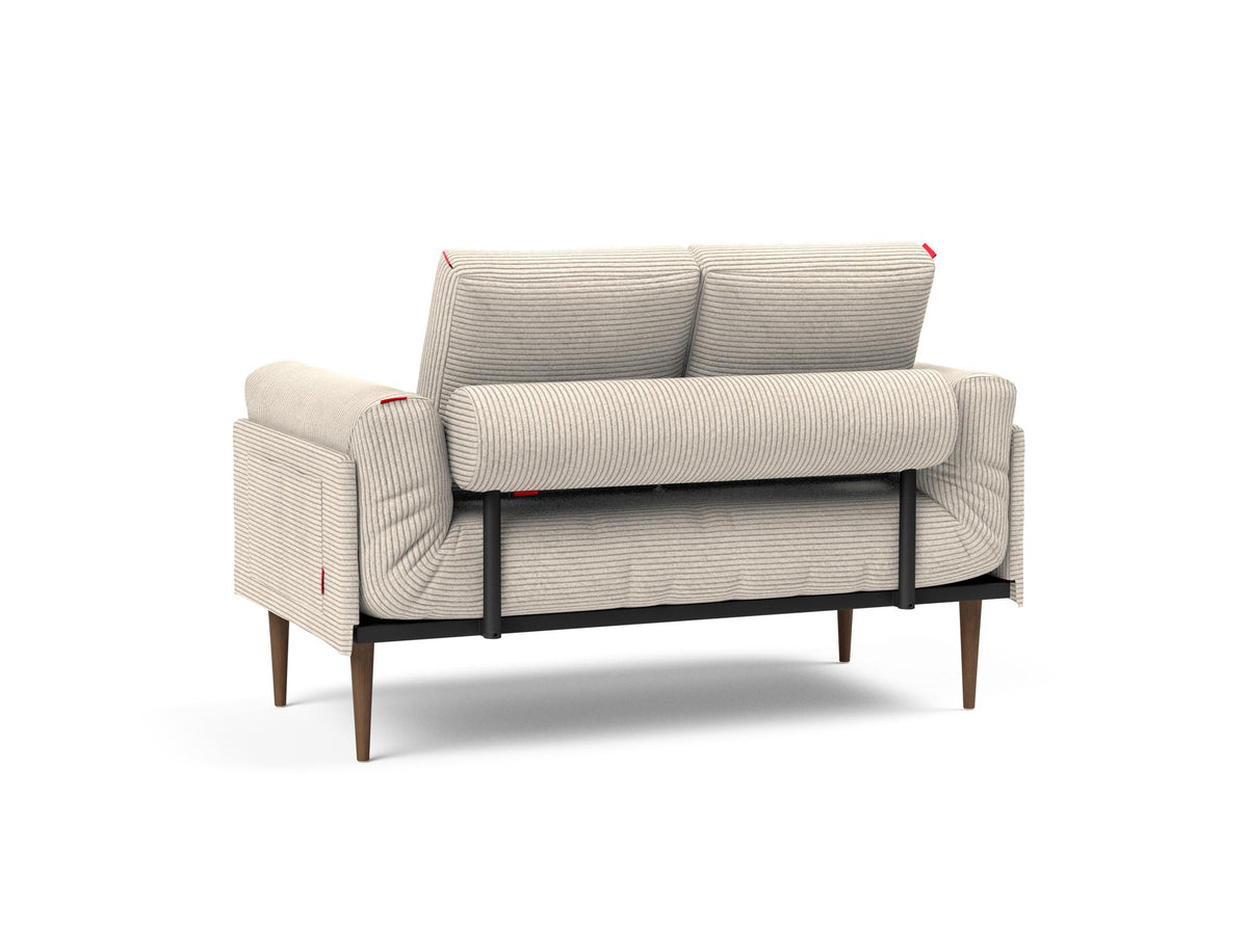 Rollo Styletto Klappsofa 80 mit Cover und Gestellbezug Classic in 594 Corduroy Ivory präsentiert im Onlineshop von KAQTU Design AG. Bettsofa ist von Innovation Living