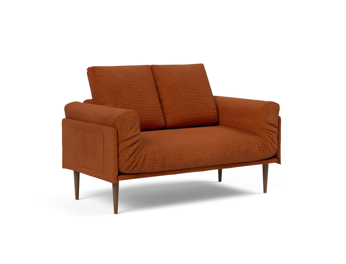 Rollo Styletto Klappsofa 80 mit Cover und Gestellbezug Classic in 595 Corduroy Burnt Orange präsentiert im Onlineshop von KAQTU Design AG. Bettsofa ist von Innovation Living