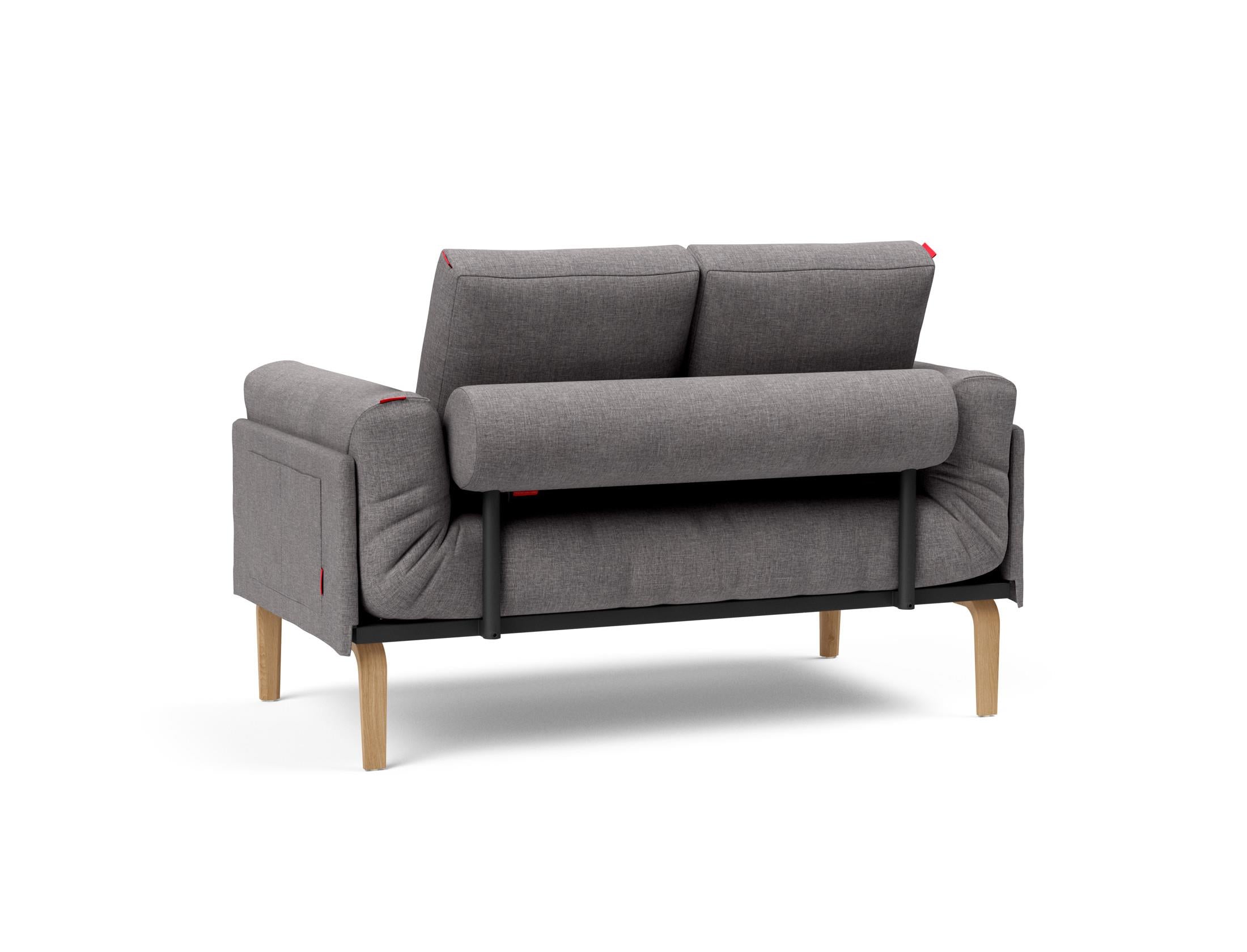 Erleben Sie das Rollo Bow Klappsofa 80 von Innovation Living – ein stilvolles, anpassbares Möbelstück, das Komfort und Funktionalität für kleine Räume vereint.