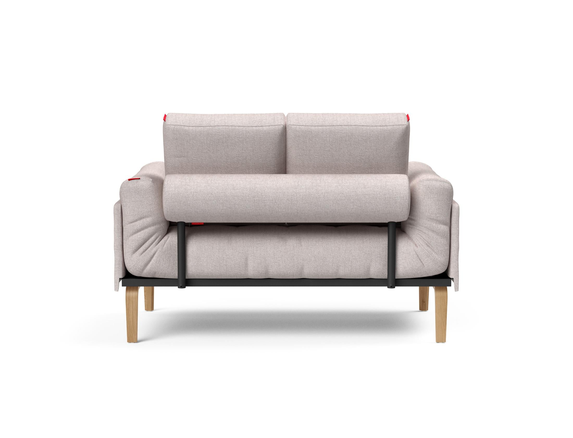 Erleben Sie das Rollo Bow Klappsofa 80 von Innovation Living – ein stilvolles, anpassbares Möbelstück, das Komfort und Funktionalität für kleine Räume vereint.