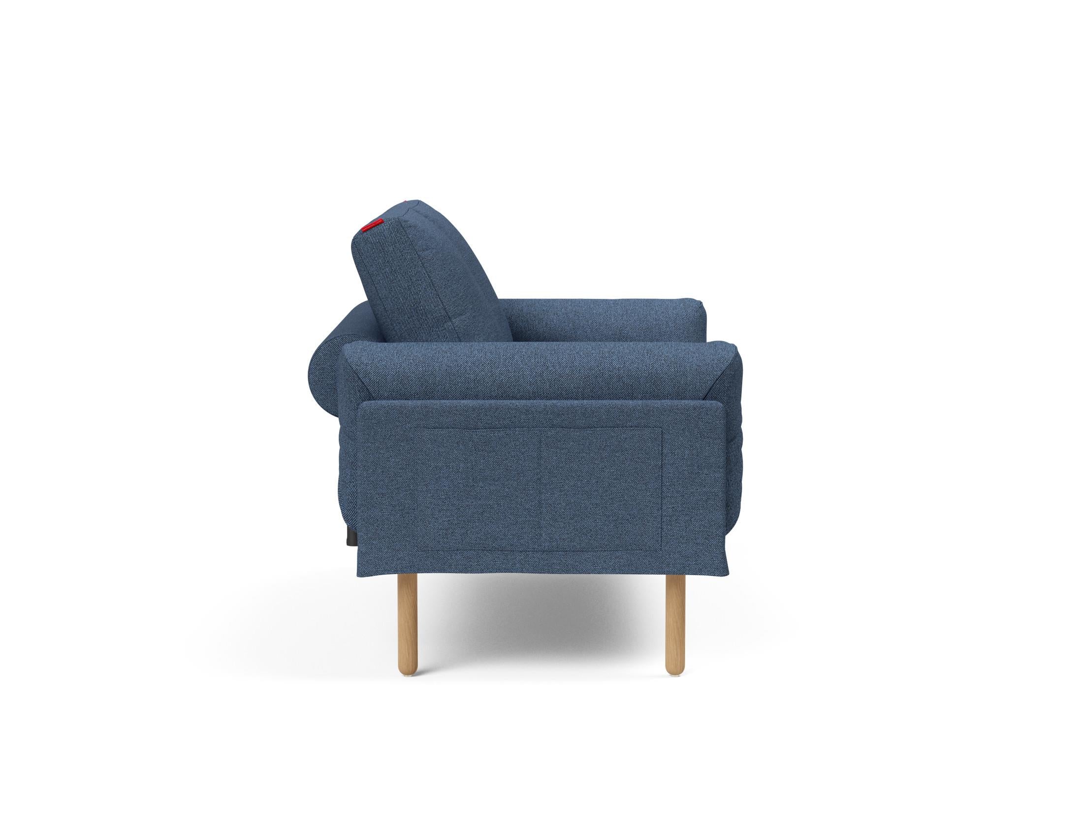 Erleben Sie das Rollo Stem Klappsofa 80 von Innovation Living – ein stilvolles, funktionales Tagesbett, das Komfort und Anpassungsfähigkeit vereint.