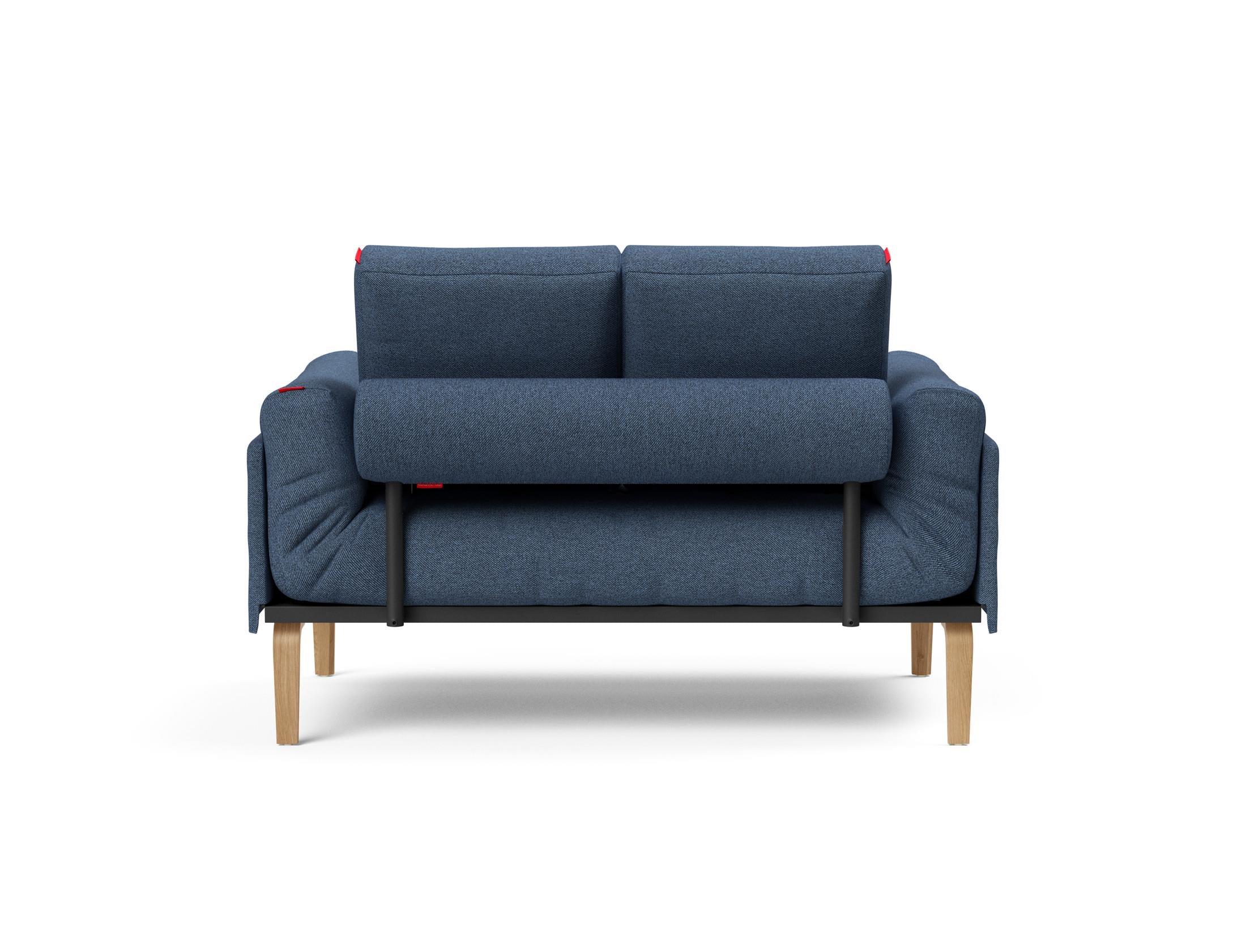 Erleben Sie das Rollo Bow Klappsofa 80 von Innovation Living – ein stilvolles, anpassbares Möbelstück, das Komfort und Funktionalität für kleine Räume vereint.