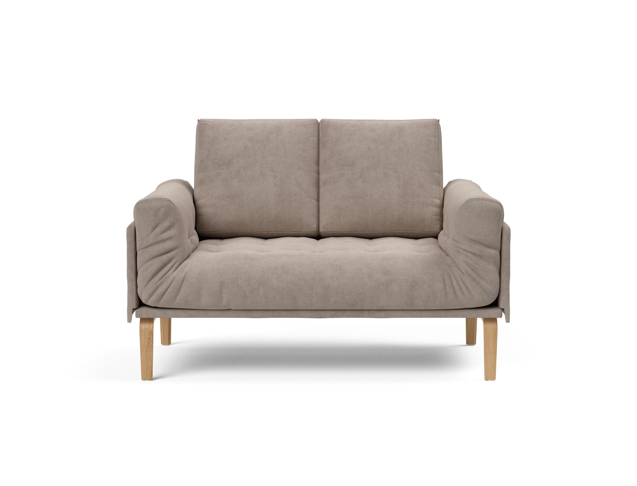 Entdecken Sie das Rollo Bow Klappsofa 80 von Innovation Living – ein elegantes, flexibles Tagesbett, das modernen Wohnkomfort auf kleinem Raum bietet.