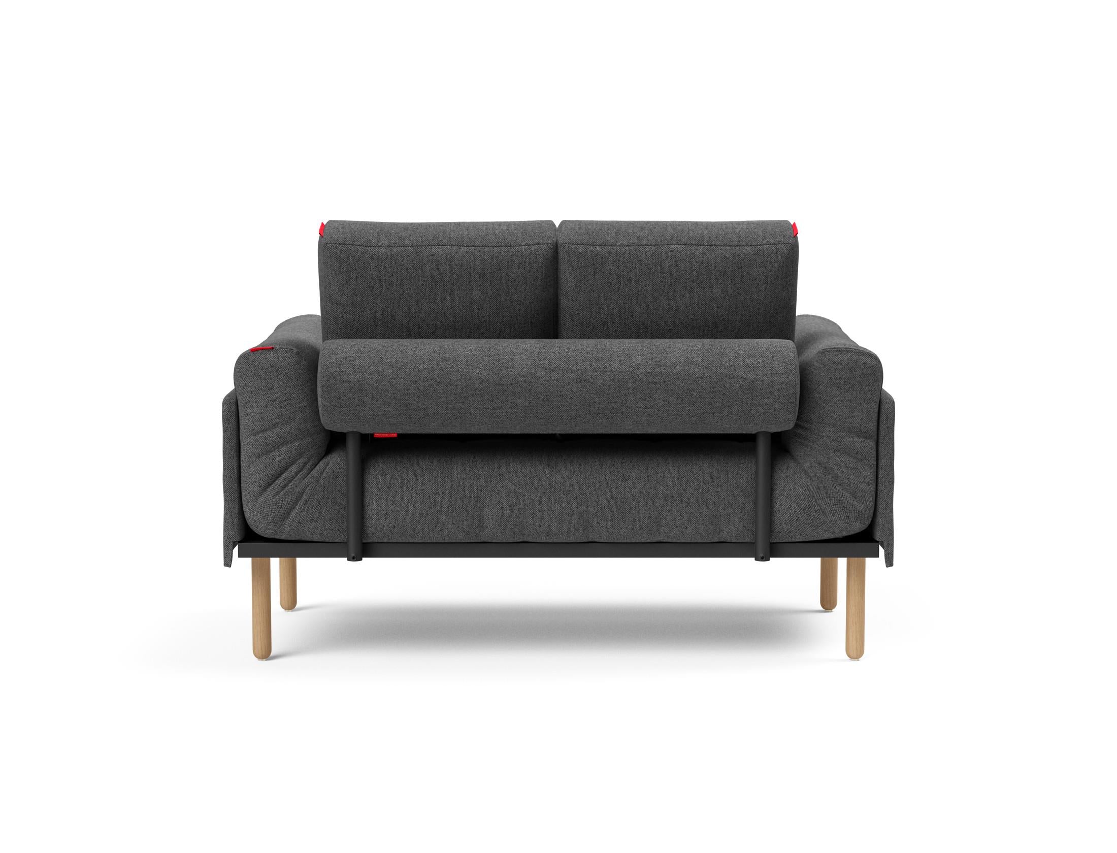 Erleben Sie das Rollo Stem Klappsofa 80 von Innovation Living – ein elegantes, flexibles Möbelstück, das Komfort und Stil für kompakte Wohnräume vereint.
