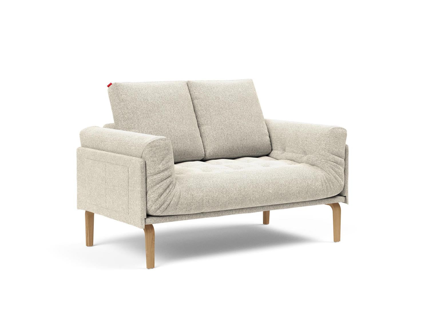Erleben Sie das Rollo Bow Klappsofa 80 von Innovation Living – ein stilvolles, anpassbares Möbelstück, das Komfort und Funktionalität für kleine Räume vereint.