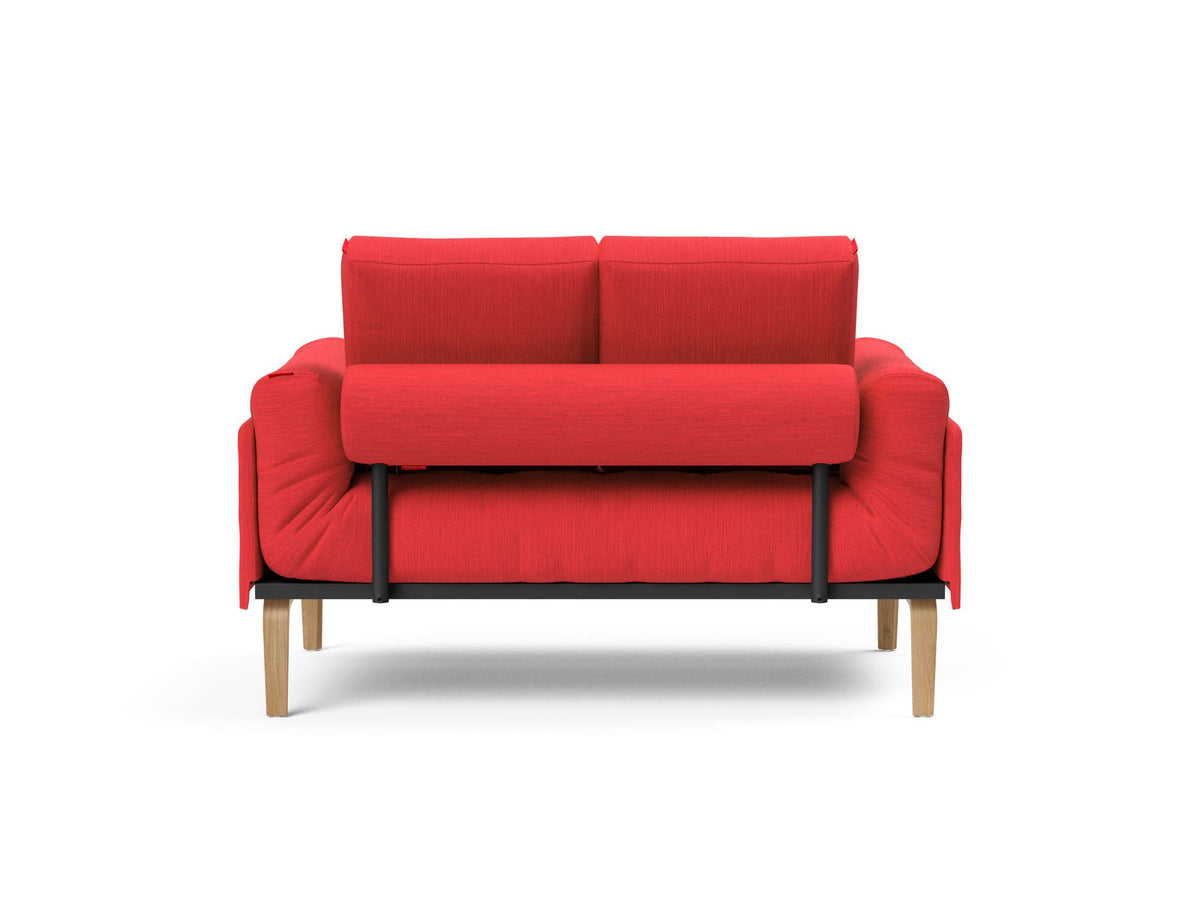 Rollo Bow Klappsofa 80 mit Gestellbezug Spring in 511 Elegance Red präsentiert im Onlineshop von KAQTU Design AG. Bettsofa ist von Innovation Living