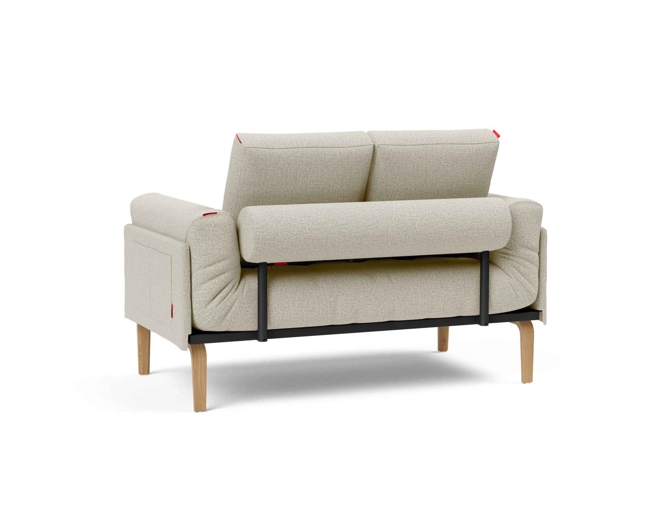 Erleben Sie das Rollo Bow Klappsofa 80 von Innovation Living – ein stilvolles, anpassbares Möbelstück, das Komfort und Funktionalität für kleine Räume vereint.