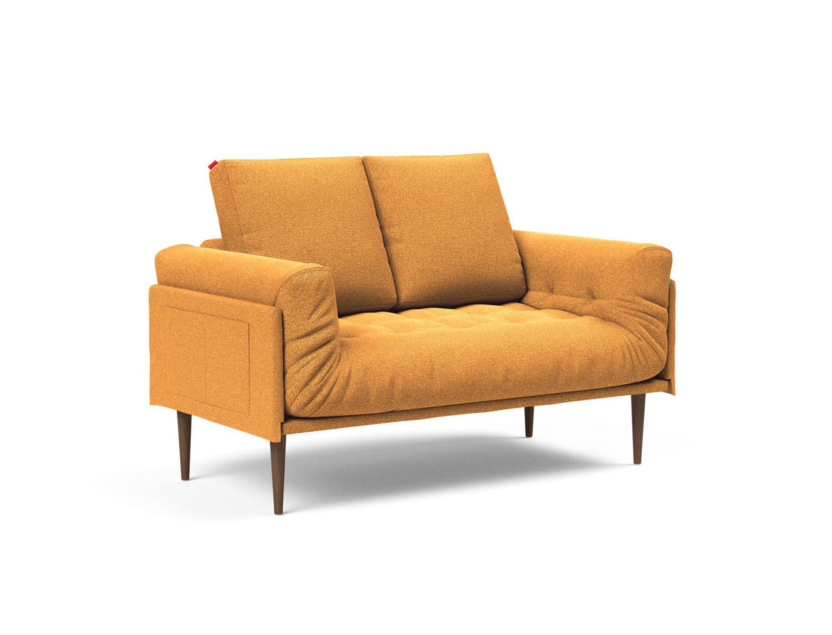 Rollo Styletto Klappsofa 80 mit Gestellbezug Spring in 536 Bouclé Ochre präsentiert im Onlineshop von KAQTU Design AG. Bettsofa ist von Innovation Living