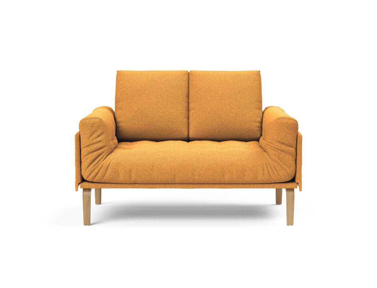 Rollo Bow Klappsofa 80 mit Gestellbezug Spring in 536 Bouclé Ochre präsentiert im Onlineshop von KAQTU Design AG. Bettsofa ist von Innovation Living