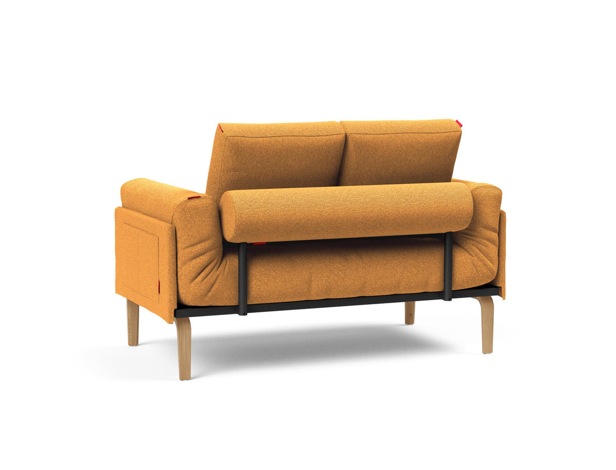 Rollo Bow Klappsofa 80 mit Gestellbezug Spring in 536 Bouclé Ochre präsentiert im Onlineshop von KAQTU Design AG. Bettsofa ist von Innovation Living